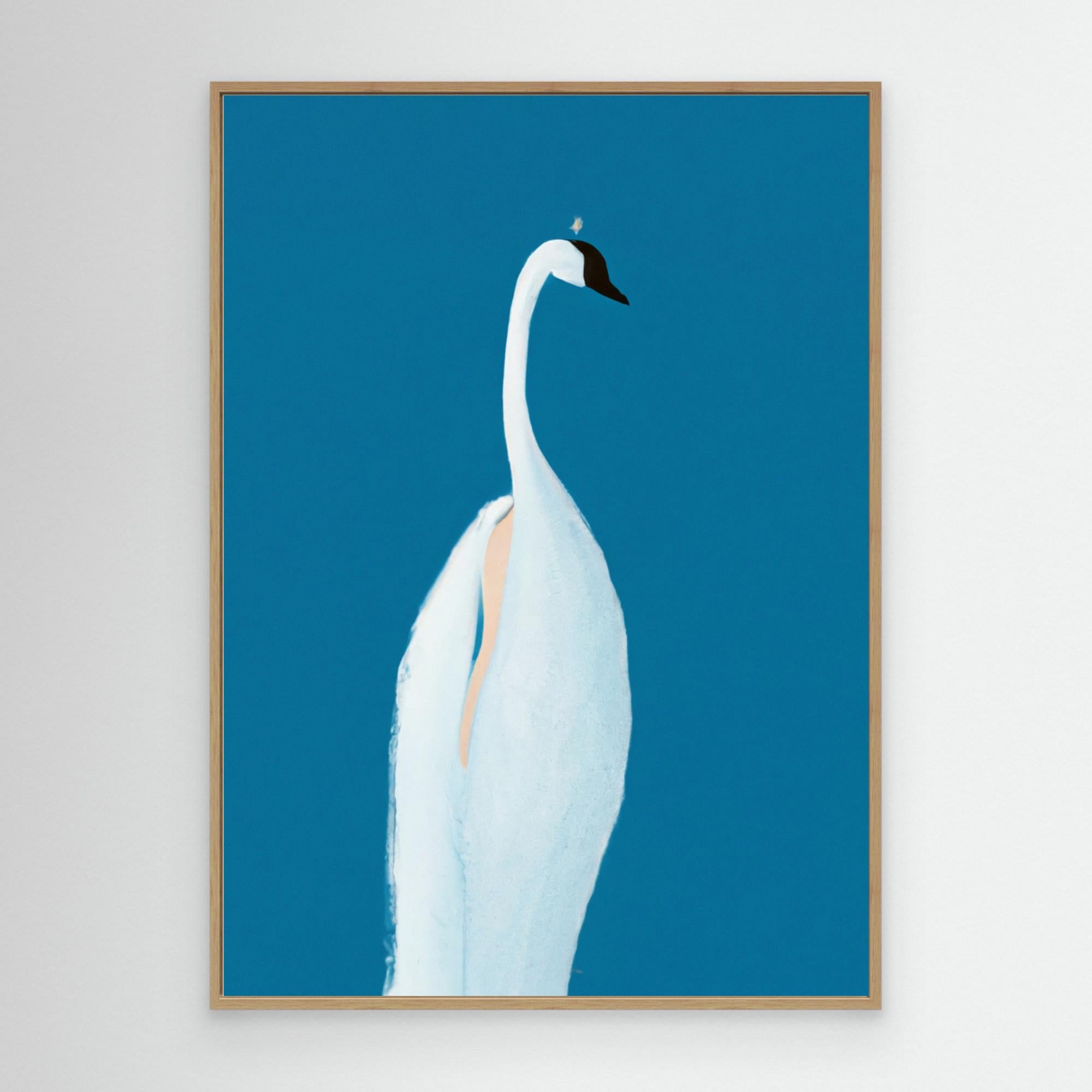 Swan Maybe by Merel Takken Canvas