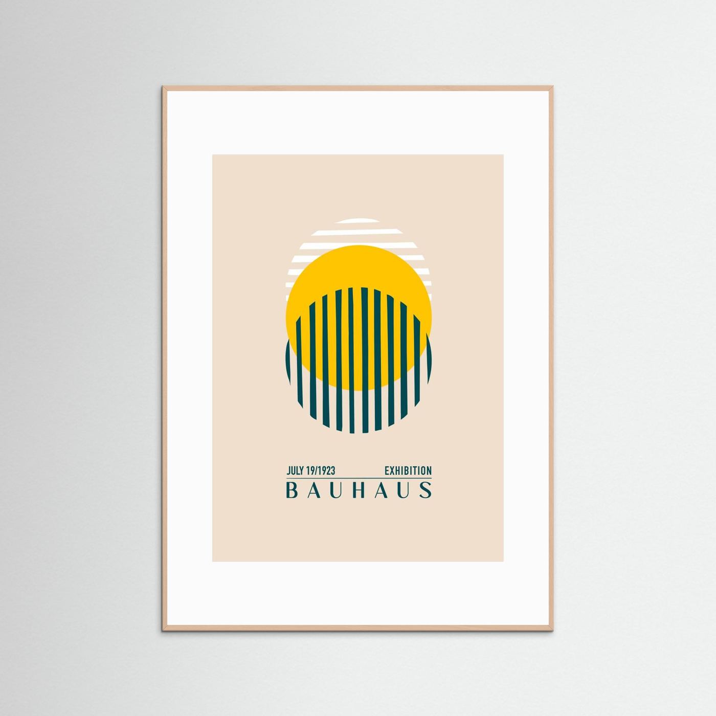Bauhaus Sari Kure by Emel Tunaboylu Fine Art Paper