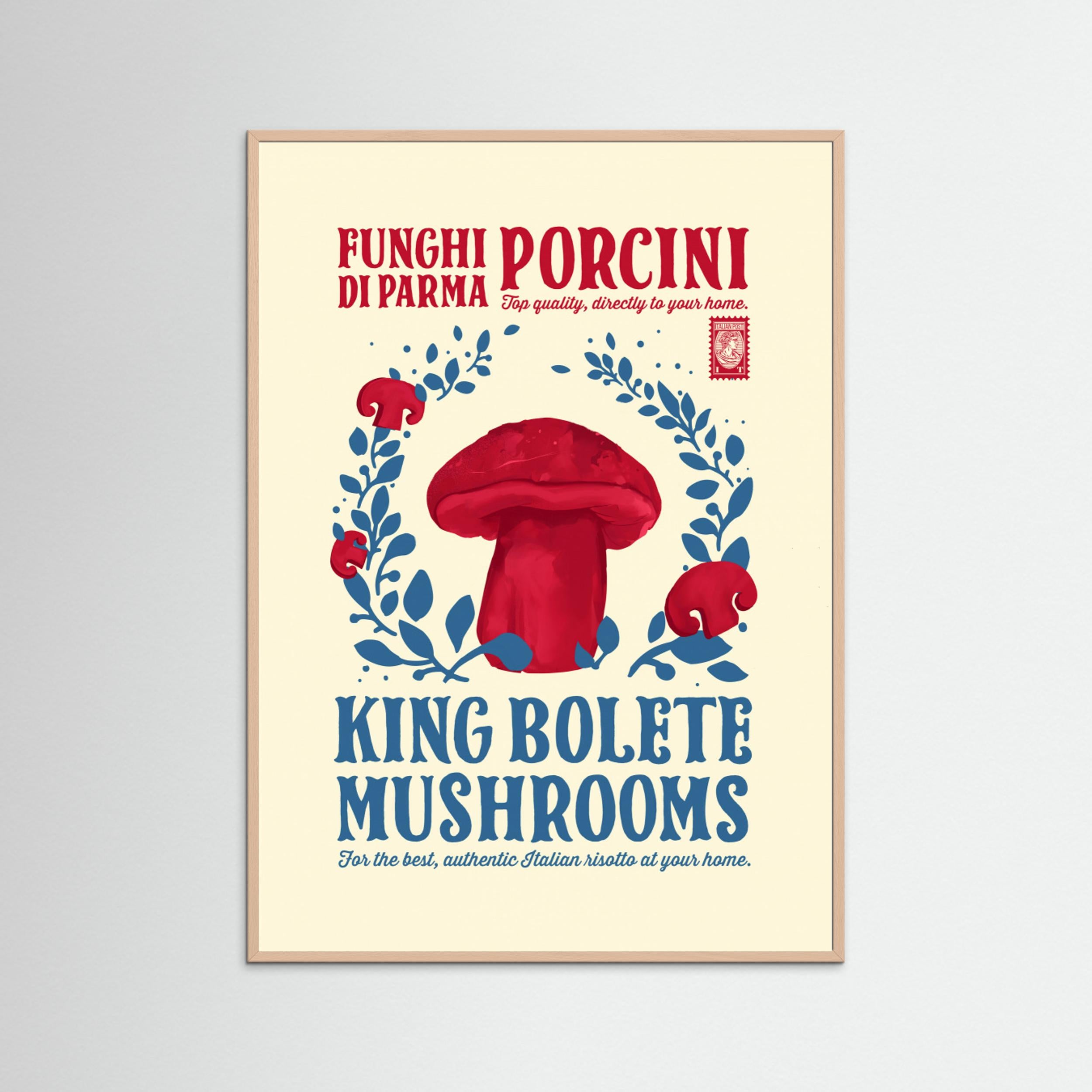 Porcini kitchen print by Dion Gem Fine Art Paper 