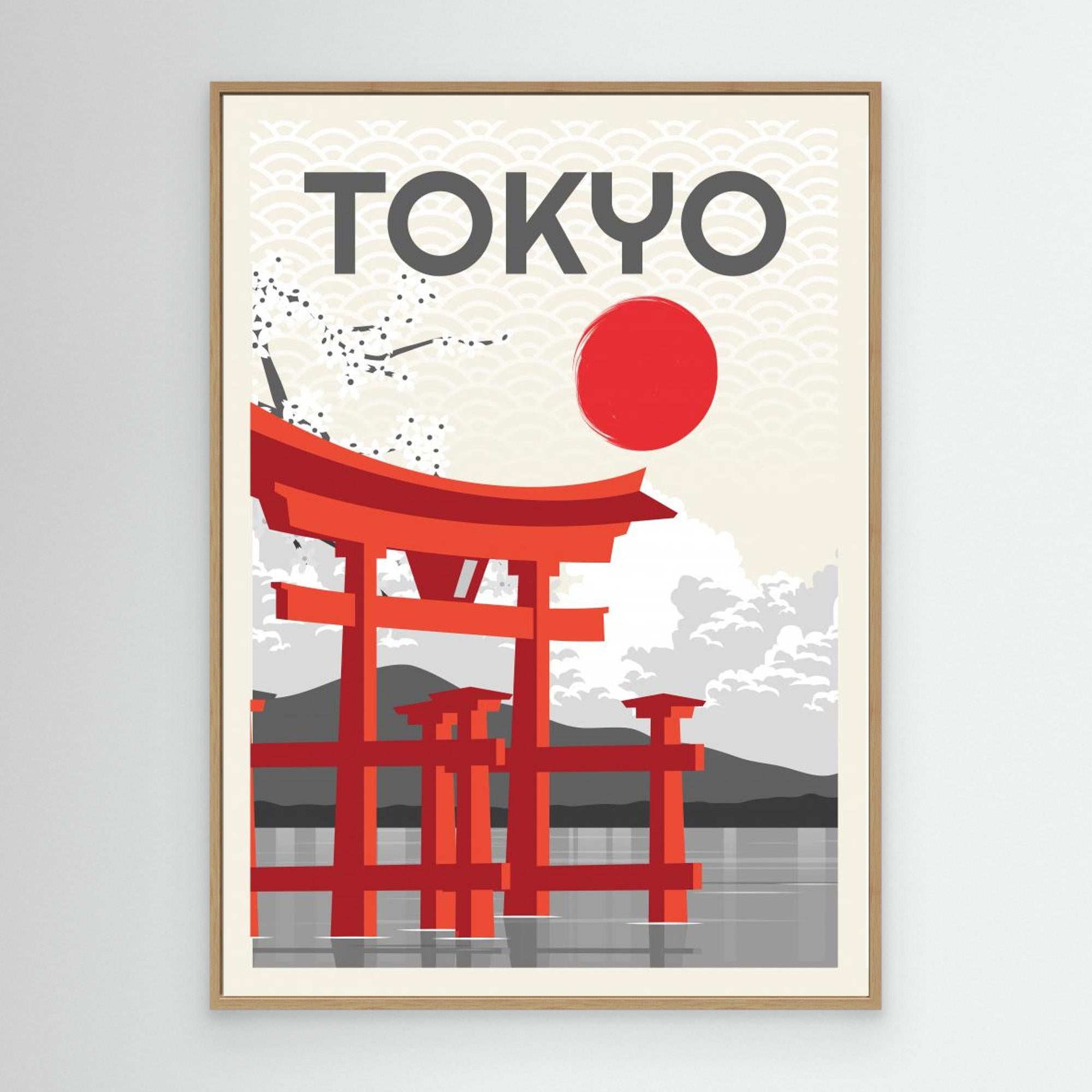Tokyo Sun by Fadil Roze Canvas