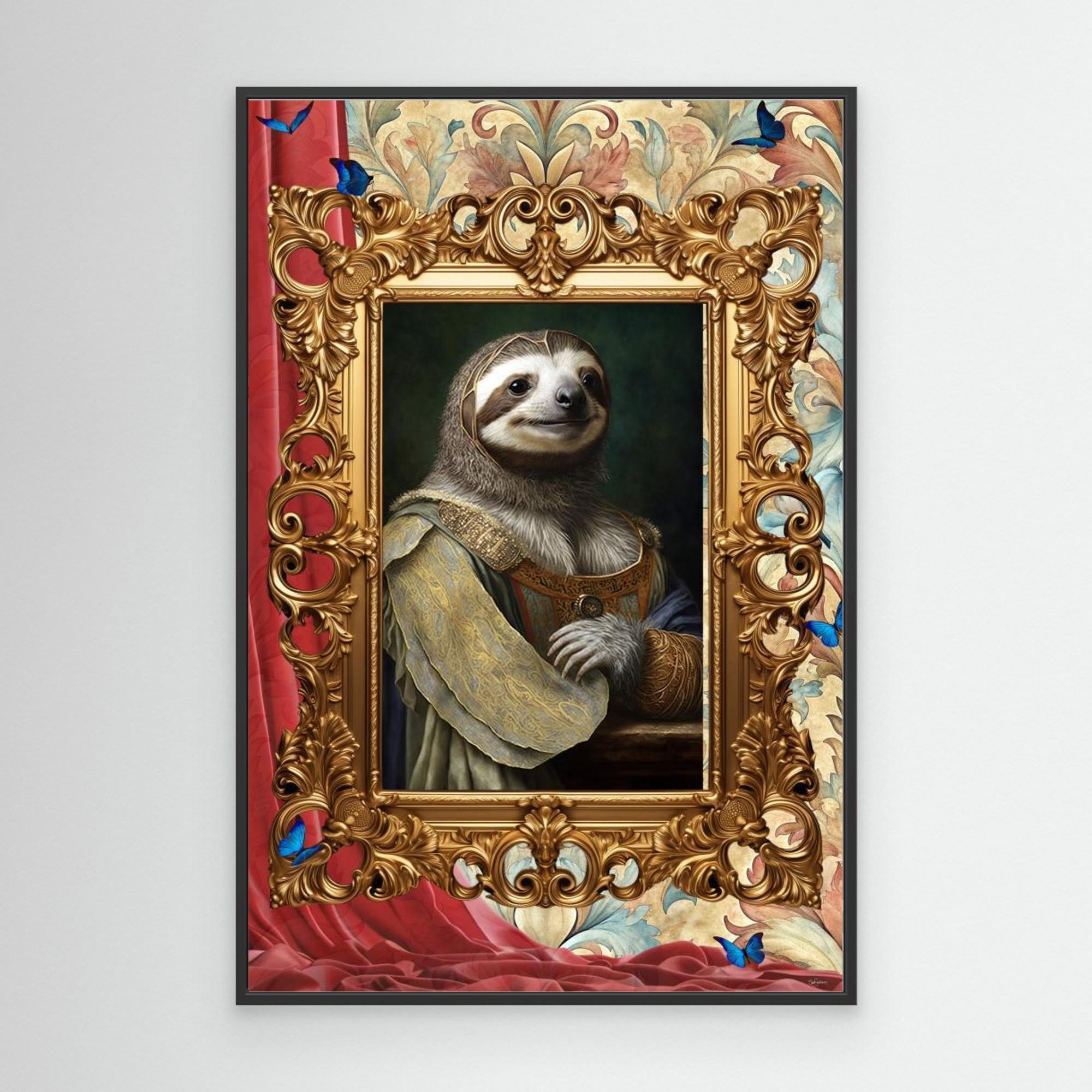 Royal Animalia #25 by Sue Skellern Canvas