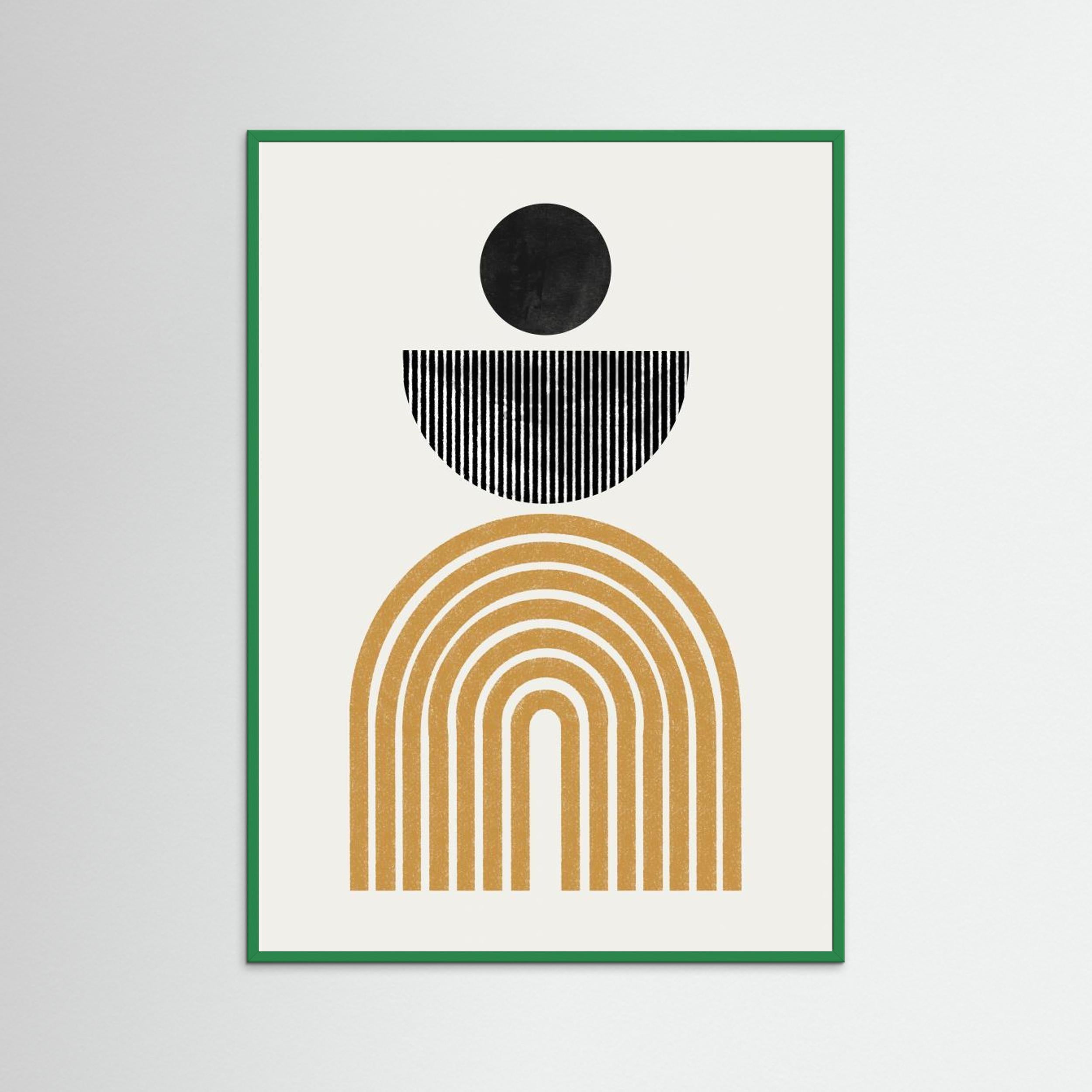 Midcentury Composition by The Miuus Studio Fine Art Paper 