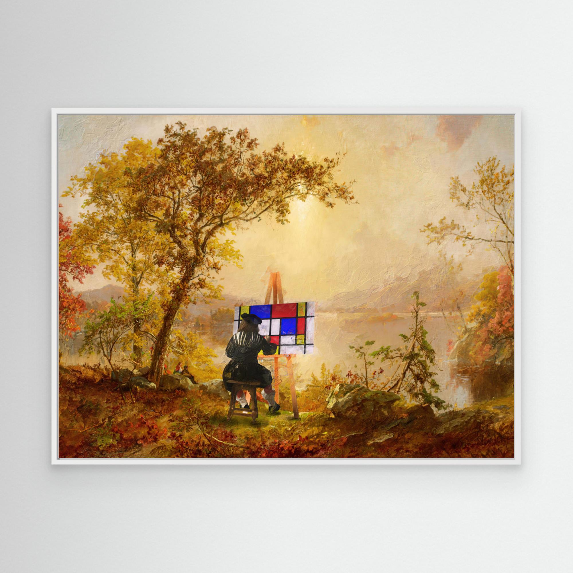 Cubist Landscape by Dikhotomy Canvas