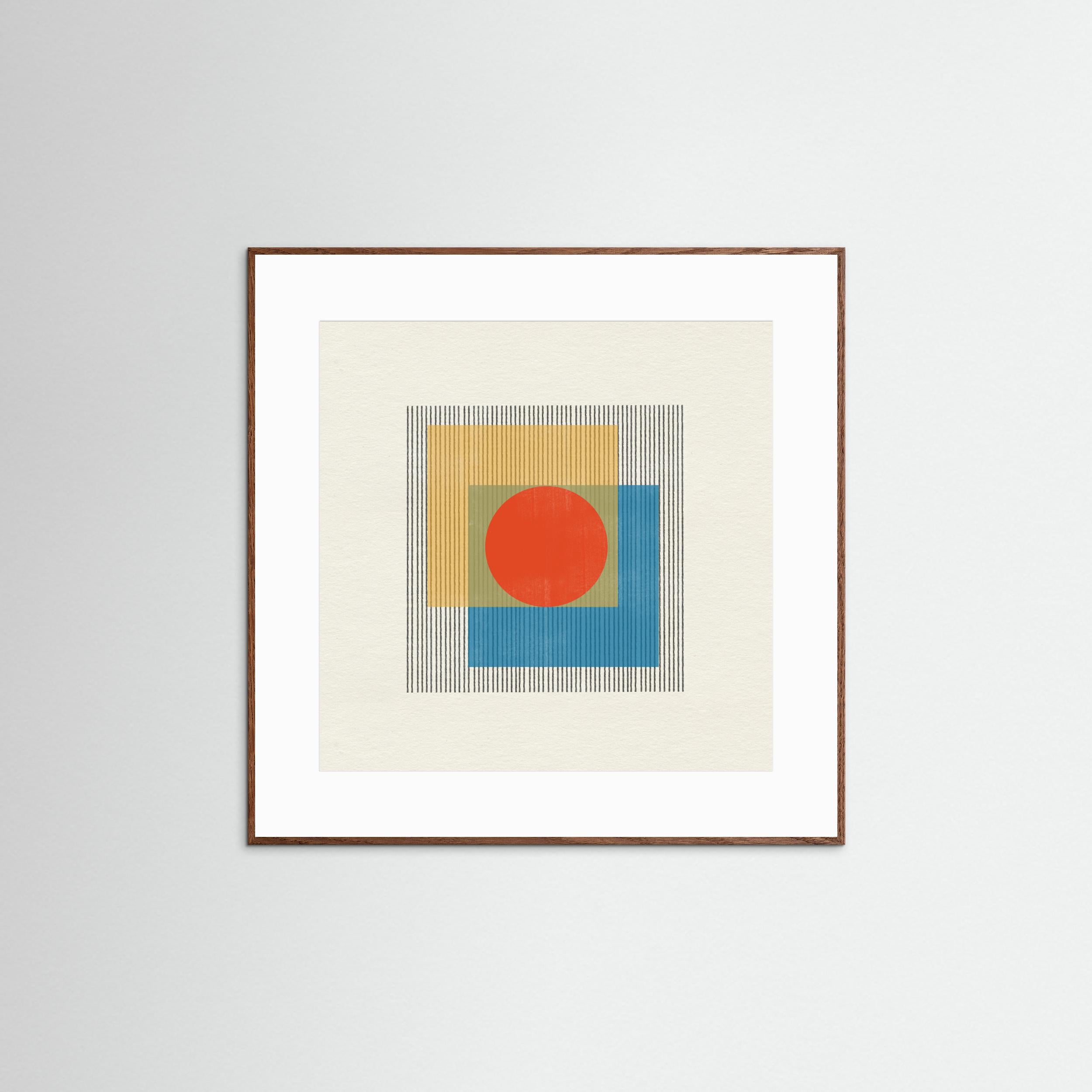 Midcentury Modern Object No3. by The Miuus Studio Fine Art Paper 