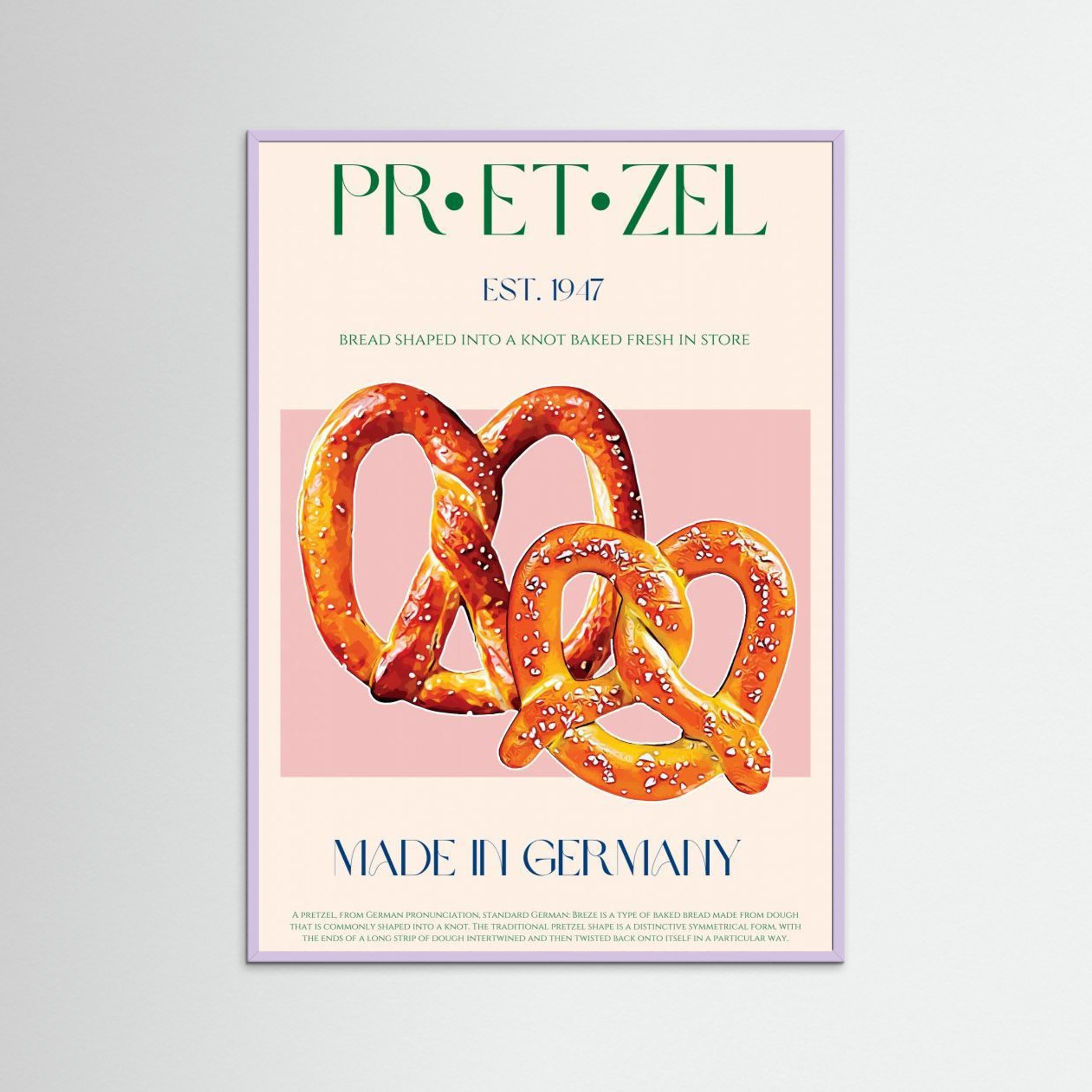 Pretzel Print by Nazma Khokhar Fine Art Paper