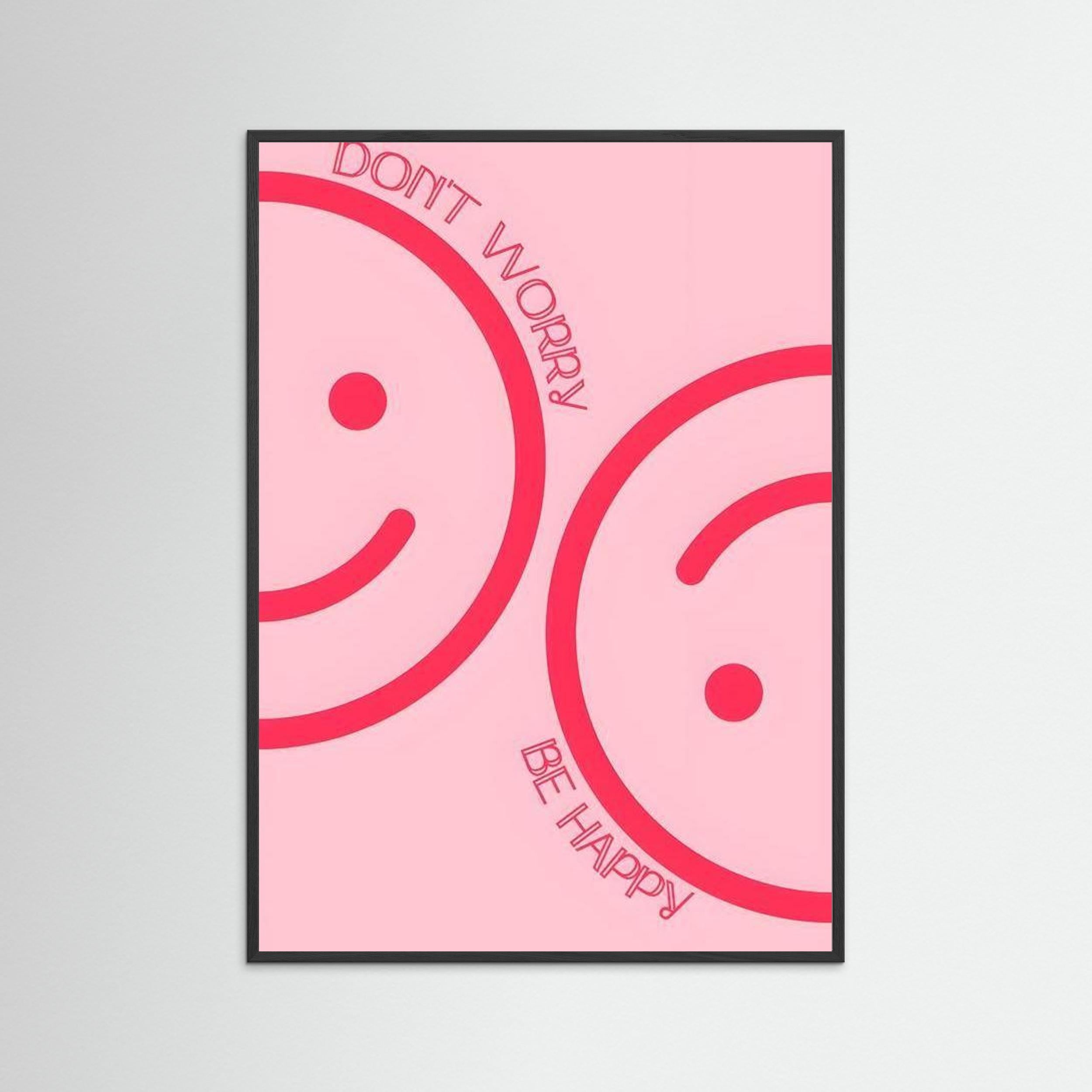 Don't worry, be happy by Natty Jaxx The Frame Gain Fine Art Paper 