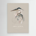 Grey Heron by Gabriella Roberg Canvas