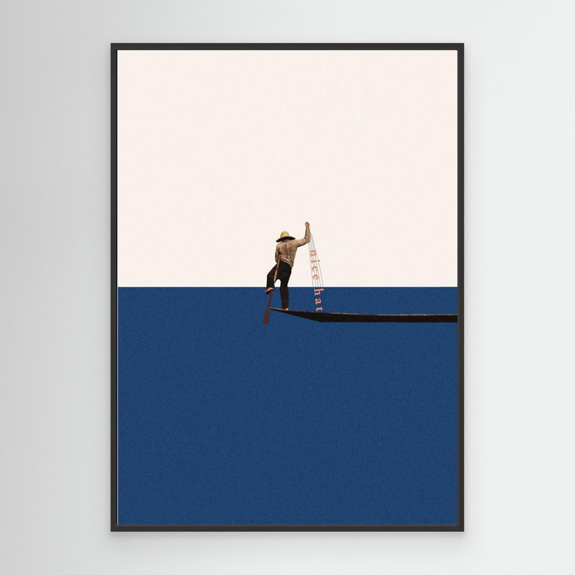 Fishing for compliments by Maarten Léon Canvas