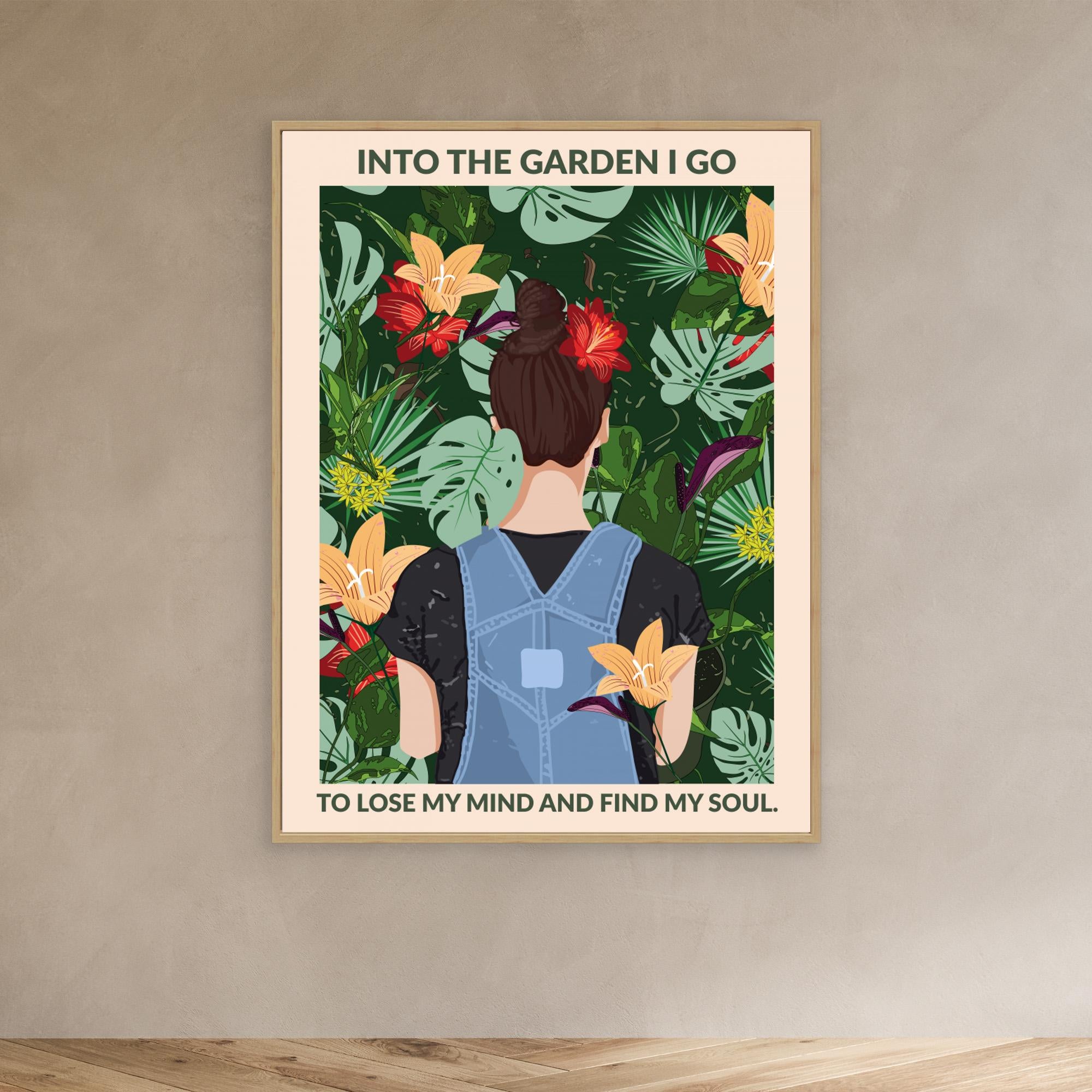 Into the Garden Standard Wall Art by Wall Chart Art Studio
