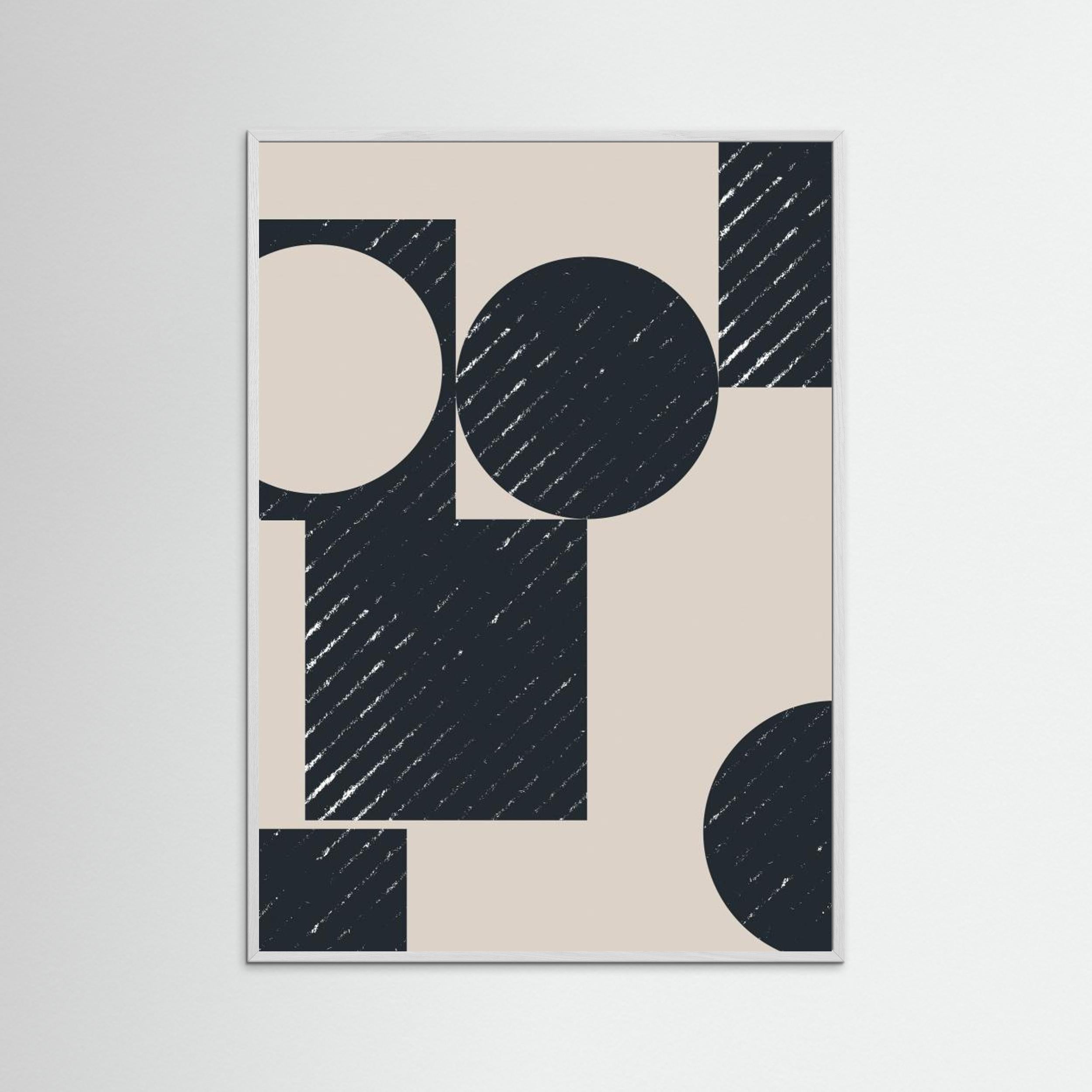 Geometric `Modern No 2 by The Miuus Studio Fine Art Paper