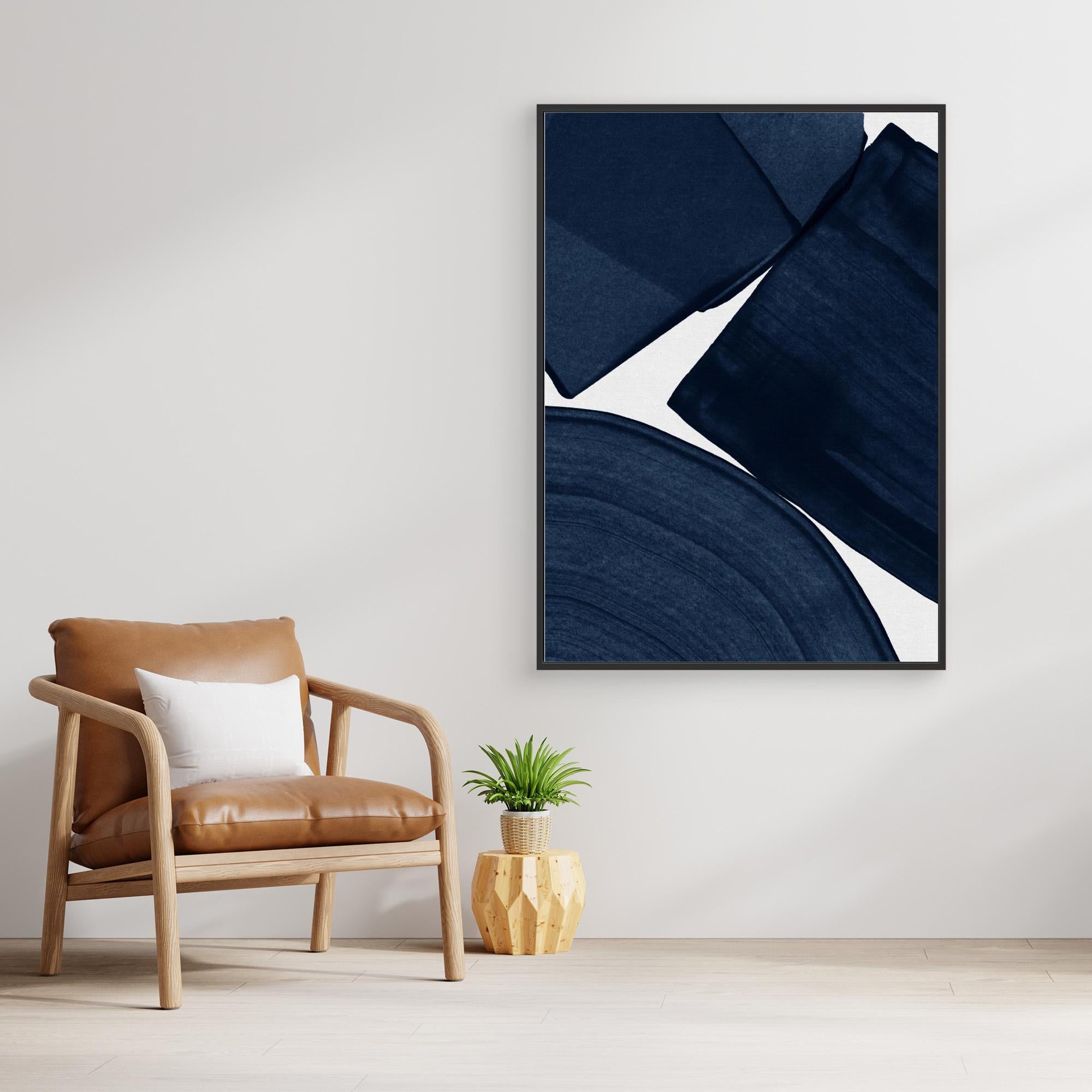 Minimalist Painting Blue II by Orara Studio