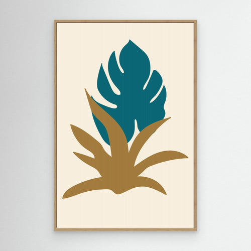 Abstract Botanical Boho Leaves 18 by Dina Dankers Canvas