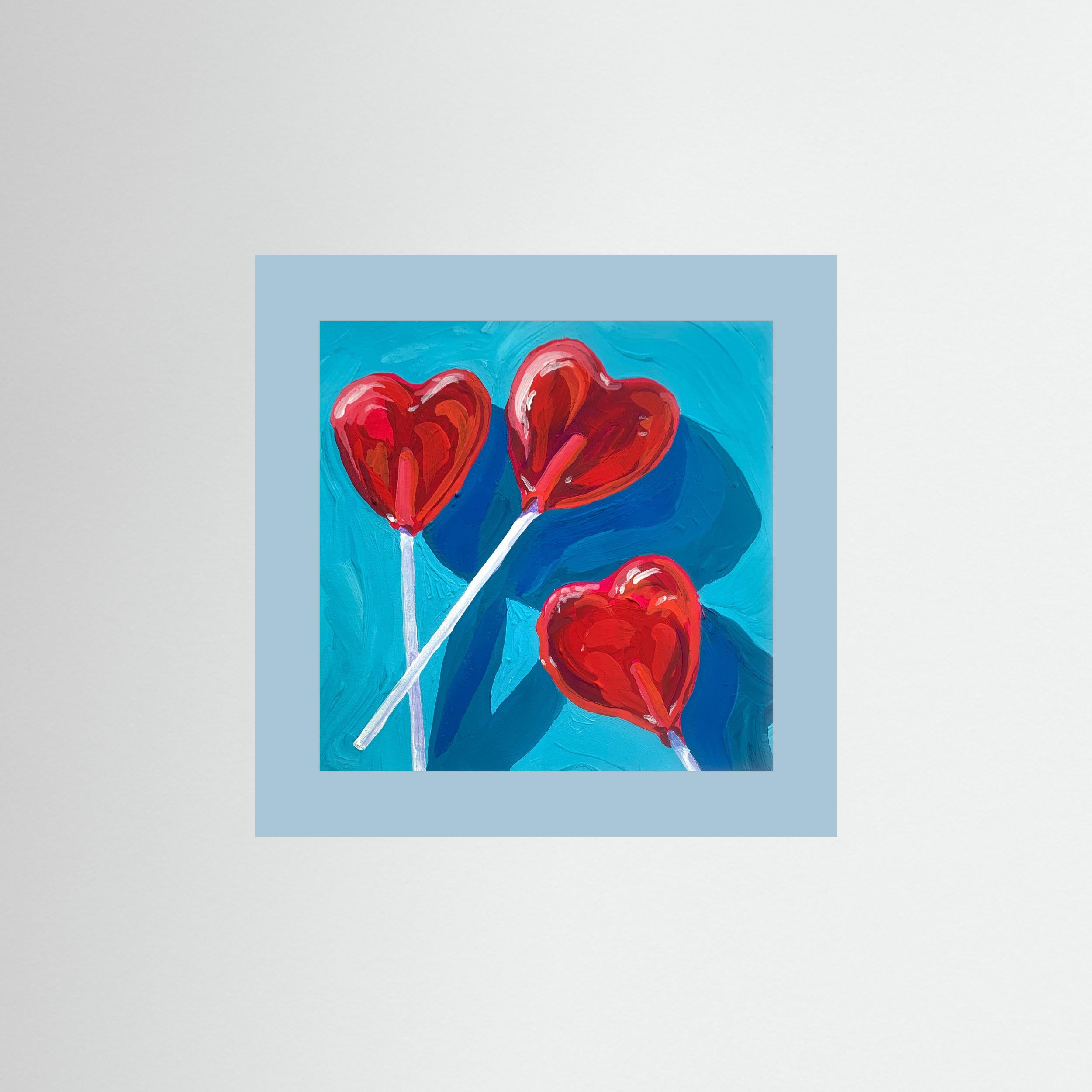 Heart Lollipops by Pauline Wegman | Key And Sea Creative Fine Art Paper