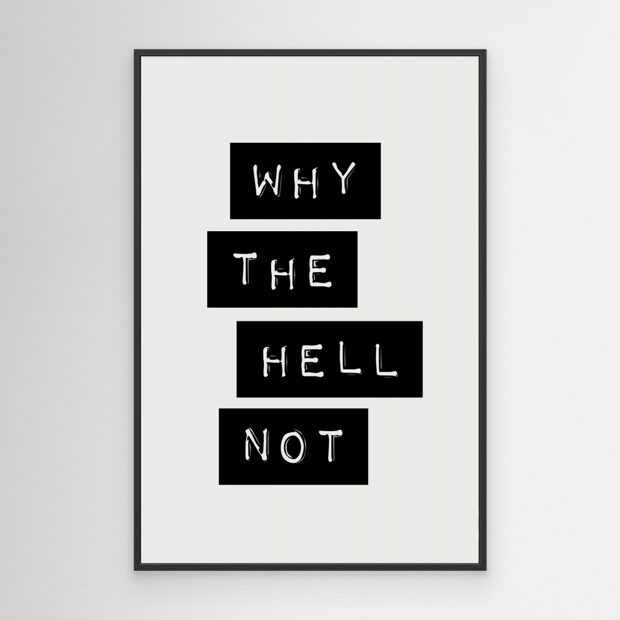 Why the Hell Not by Brett Wilson Canvas
