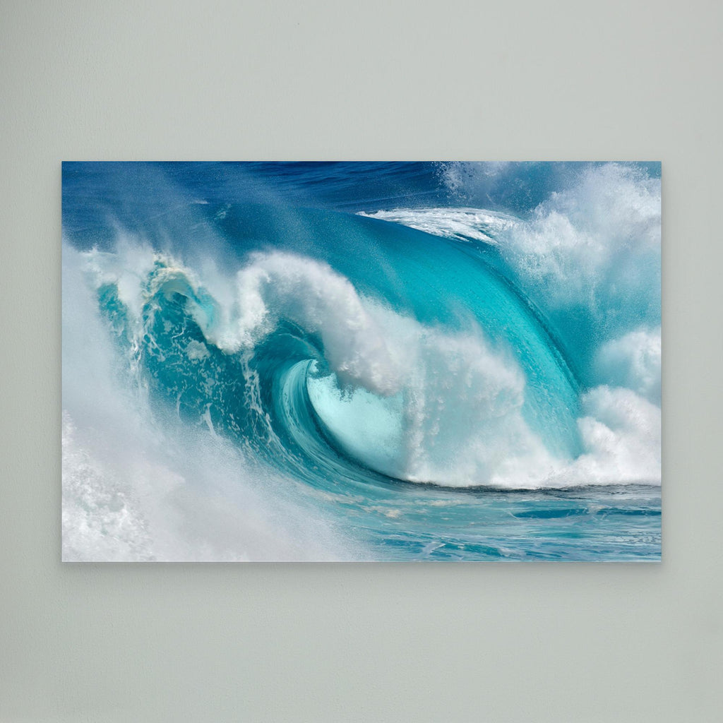 When the ocean turns into blue fire by Daniel Montero