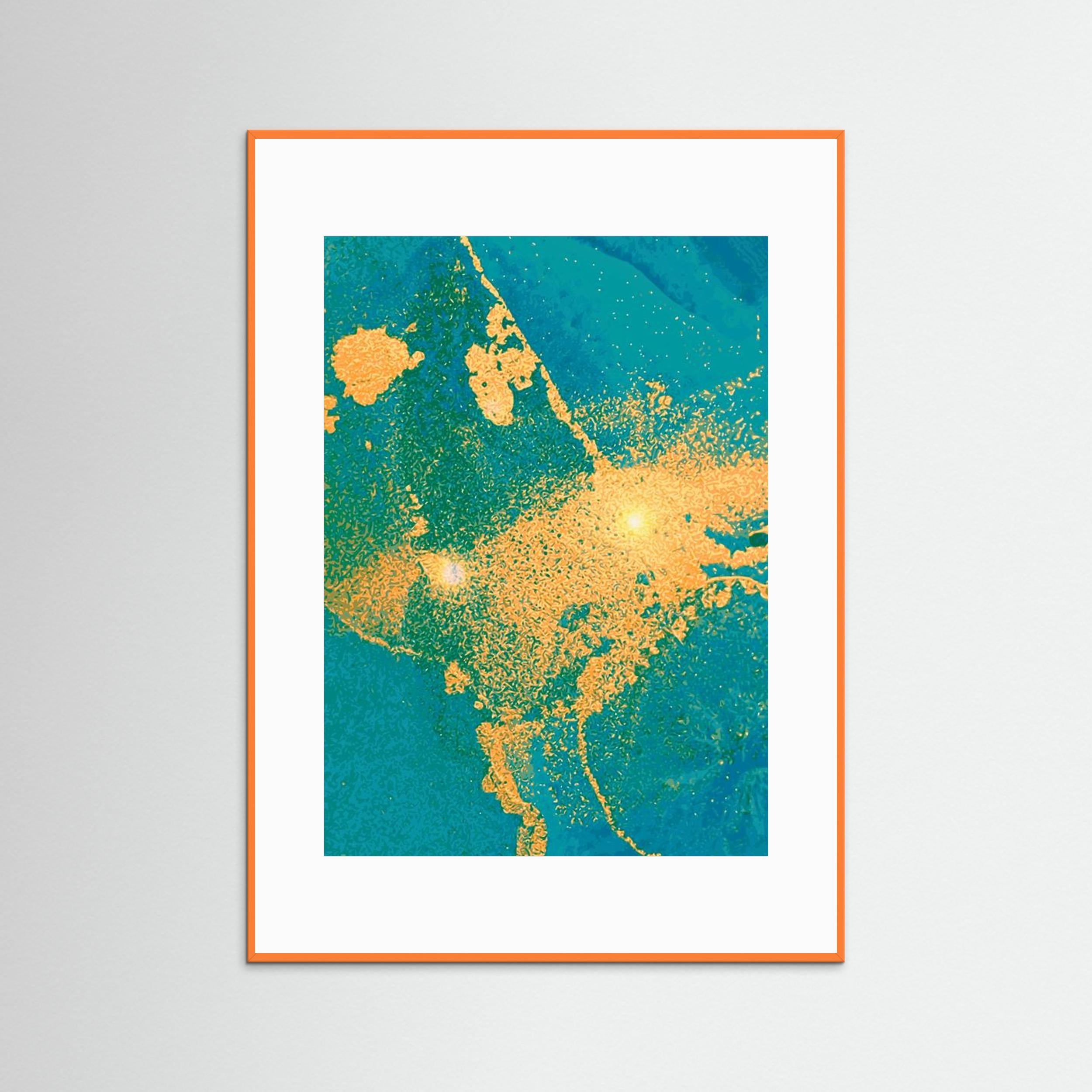 Rich Ocean No.1 by The Frame Gain Canvas