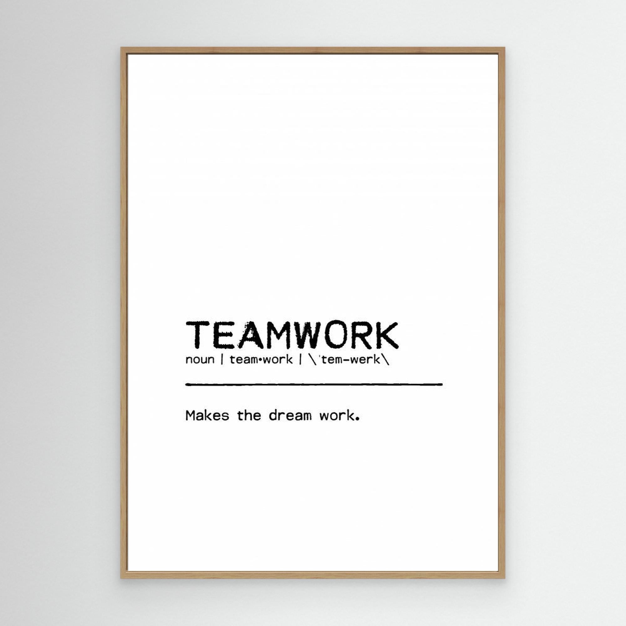 Quote Teamwork by Orara Studio Canvas