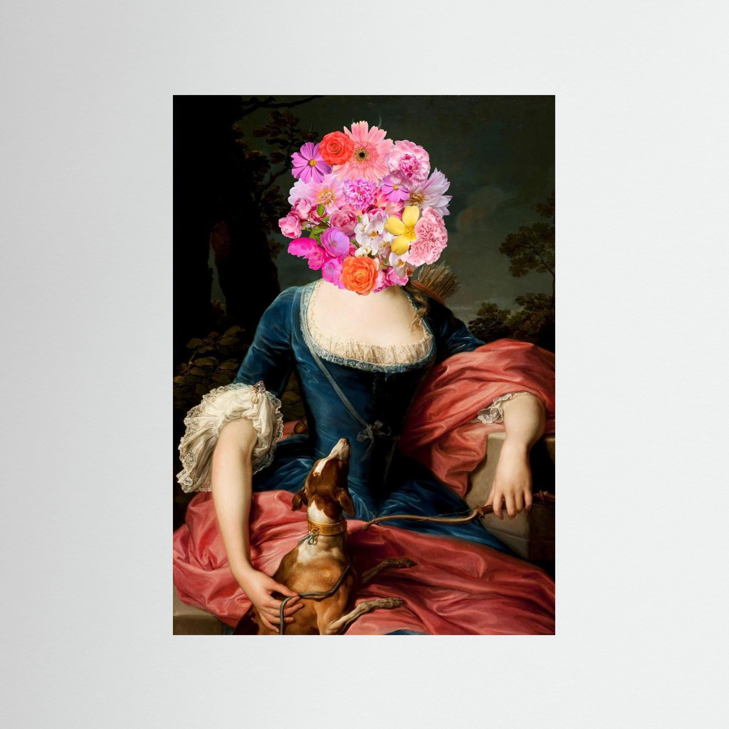 Not now, mom is hiding by Athene Fritsch Fine Art Paper 