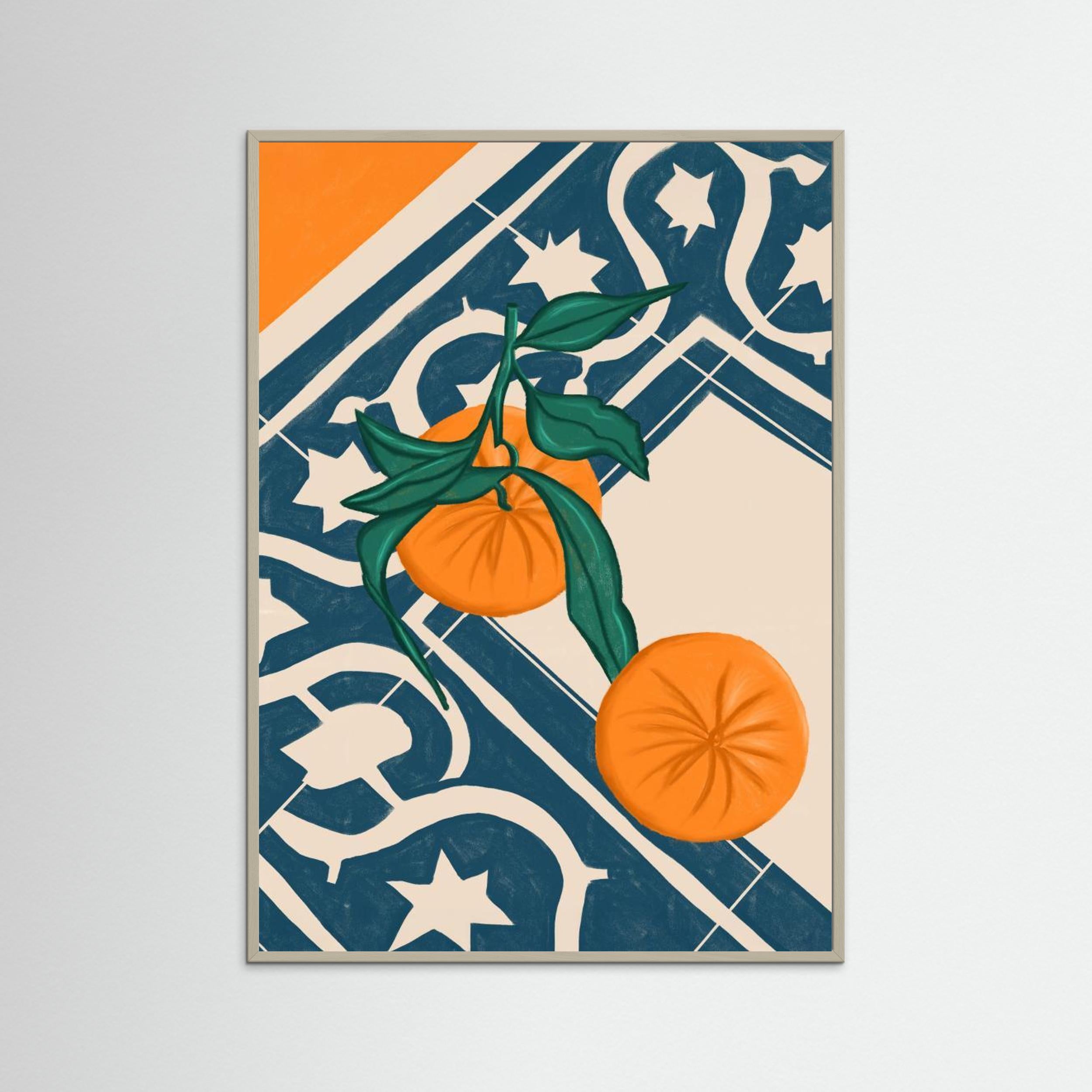 SUMMER MANDARINS by Gulcihan Ozguc Fine Art Paper 