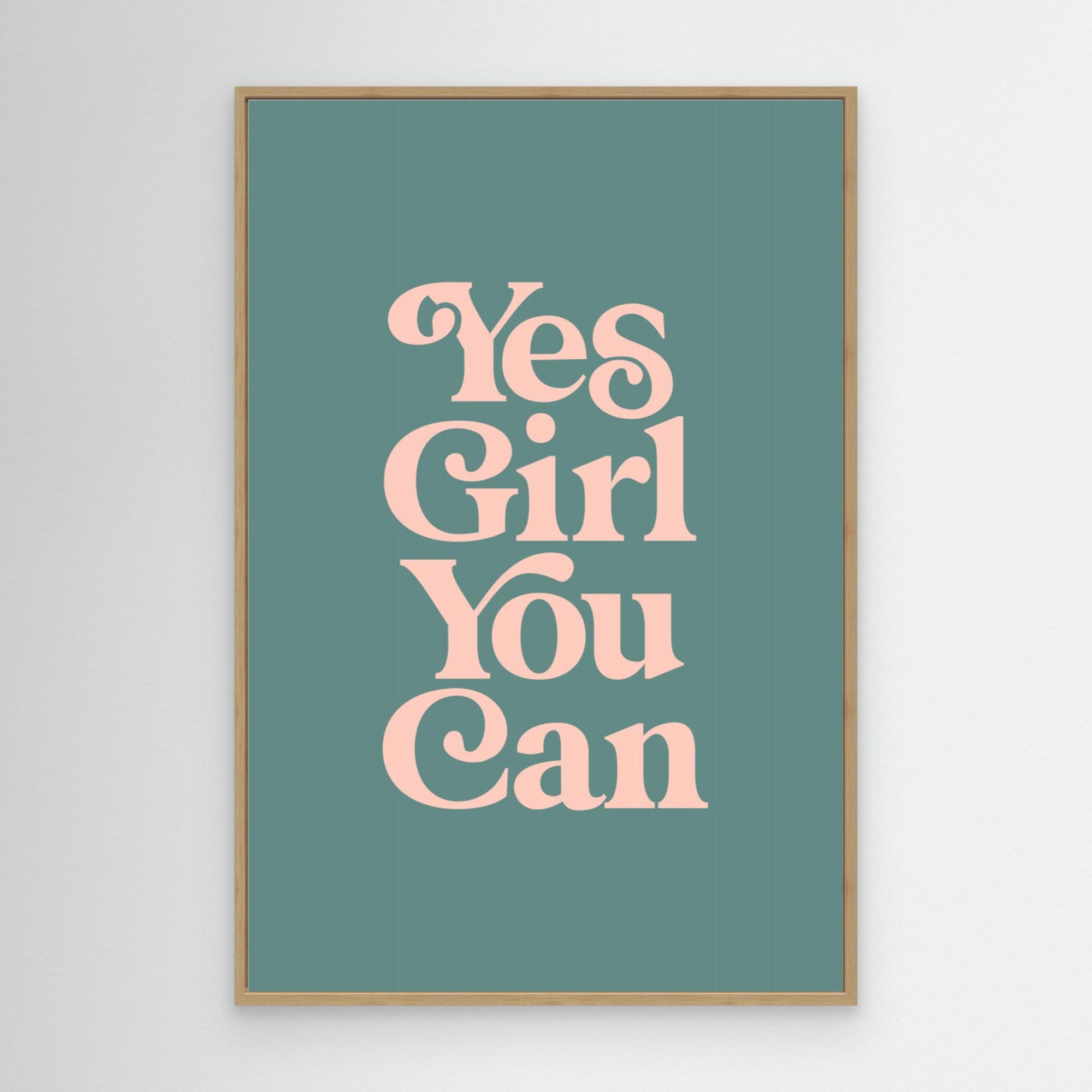 Yes Girl You Can 648c86 by Brett Wilson Canvas