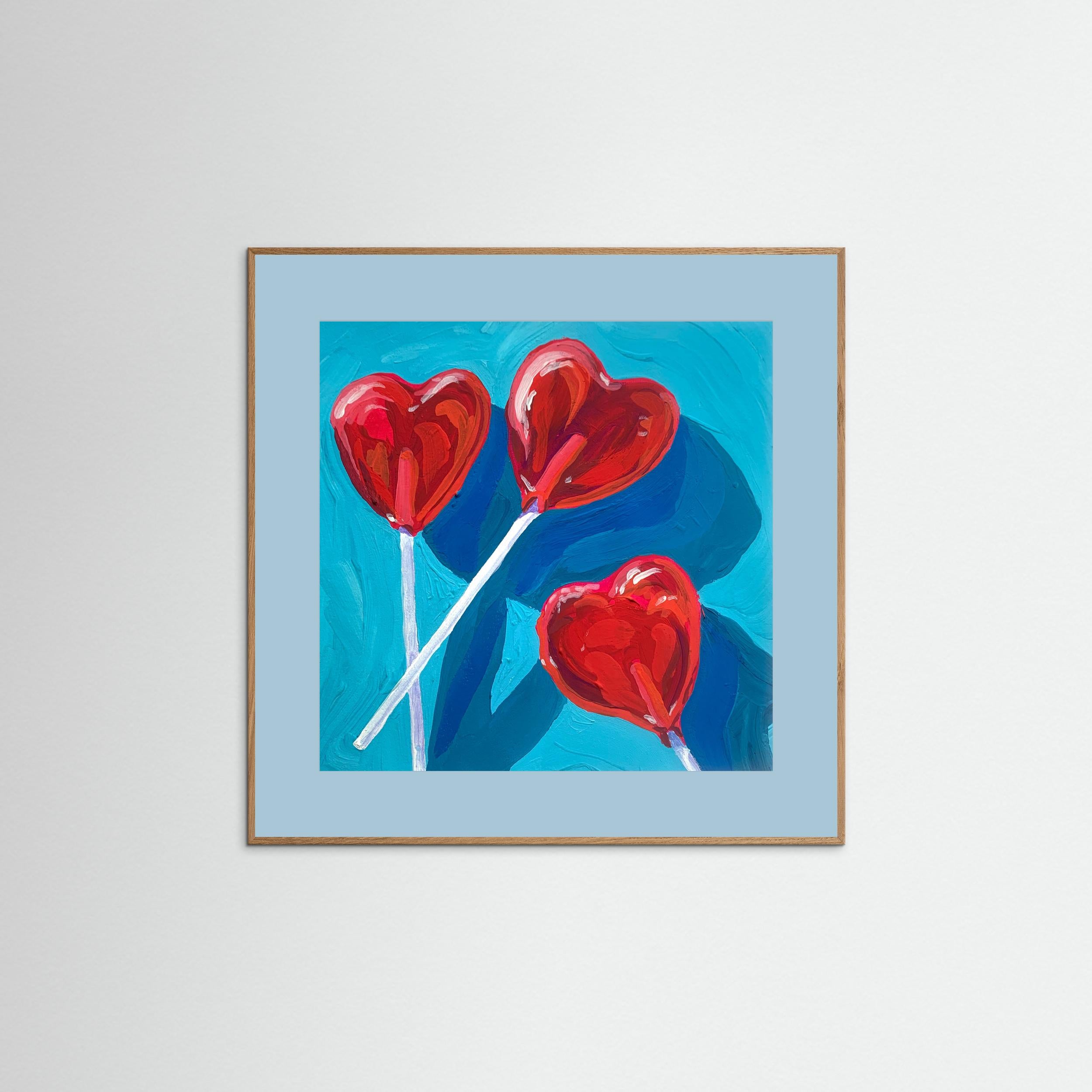 Heart Lollipops by Pauline Wegman | Key And Sea Creative Fine Art Paper