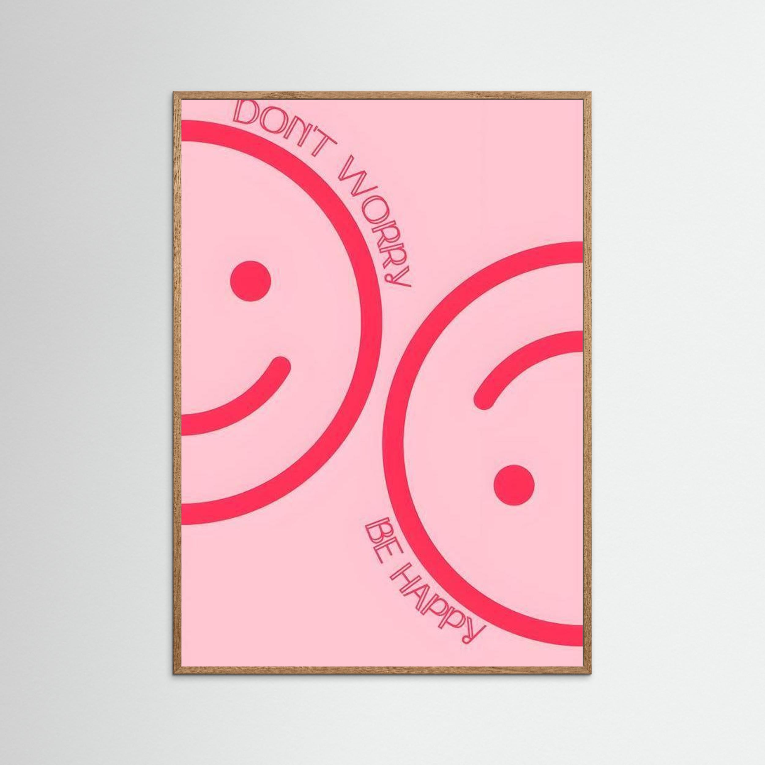 Don't worry, be happy by Natty Jaxx The Frame Gain Fine Art Paper 