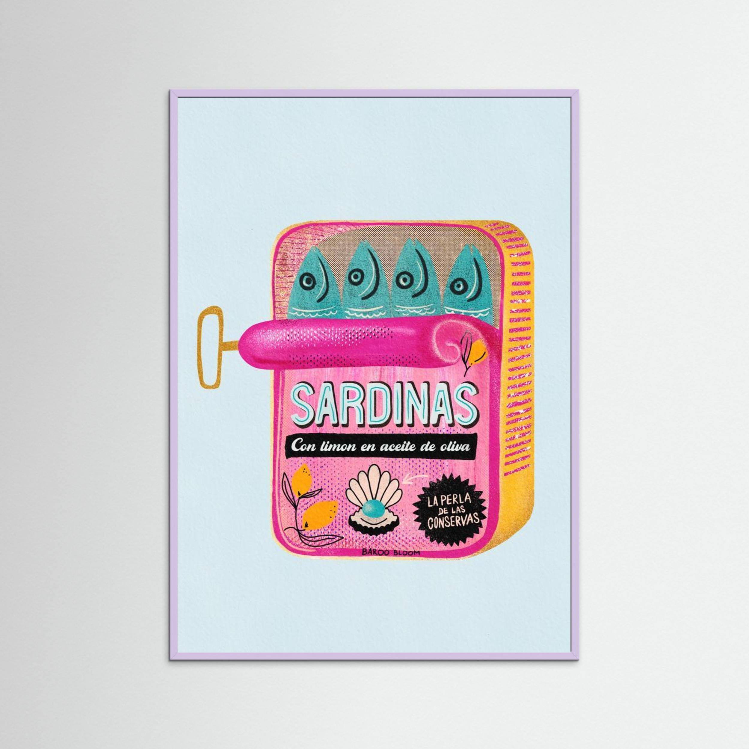 Sardines Tin Can by Baroo Bloom Fine Art Paper 