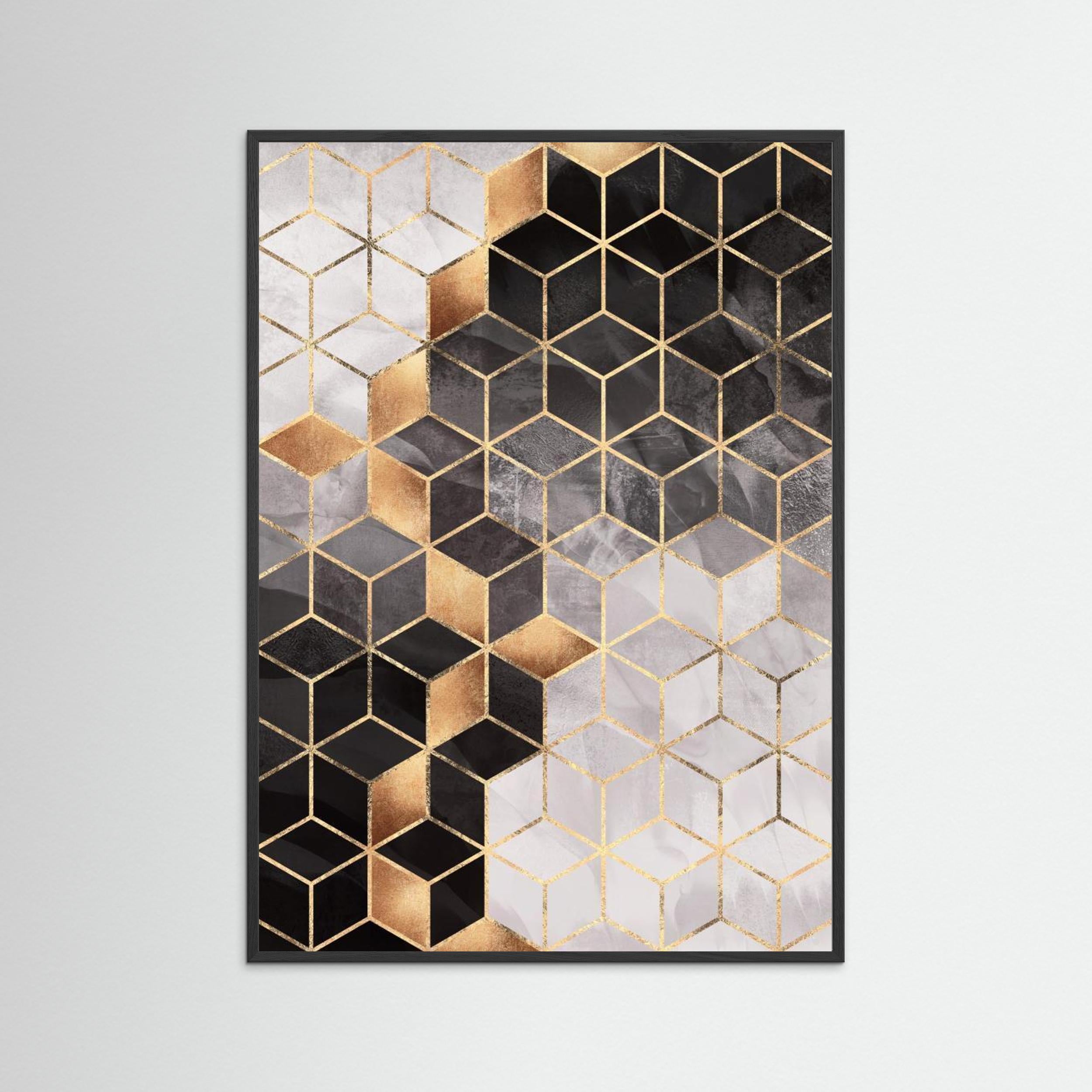 Smoky Cubes by Elisabeth Fredriksson Fine Art Paper 