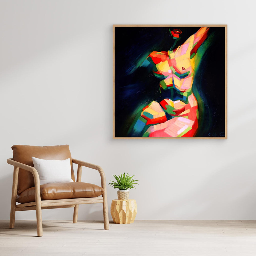 Cubist Sitting Nude (2014) by Corné Akkers