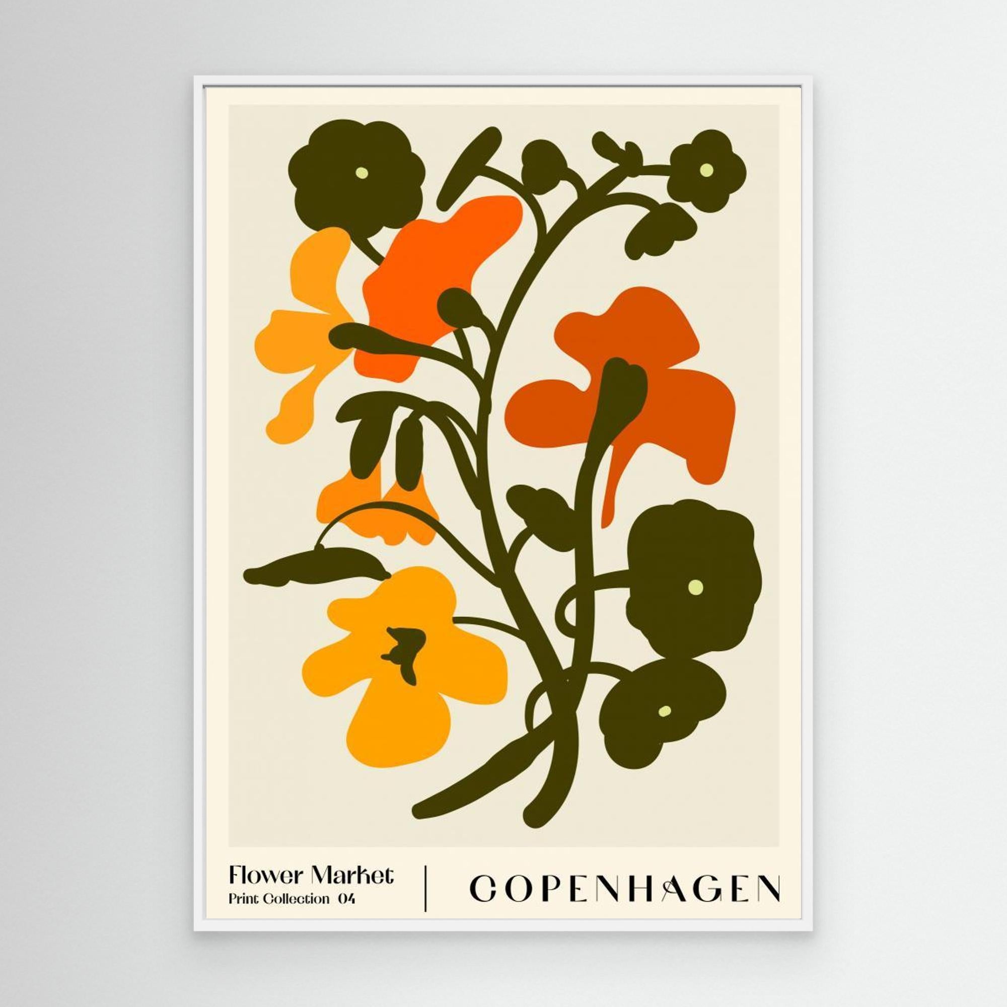 Flower Market. Copenhagen by Nktn Canvas