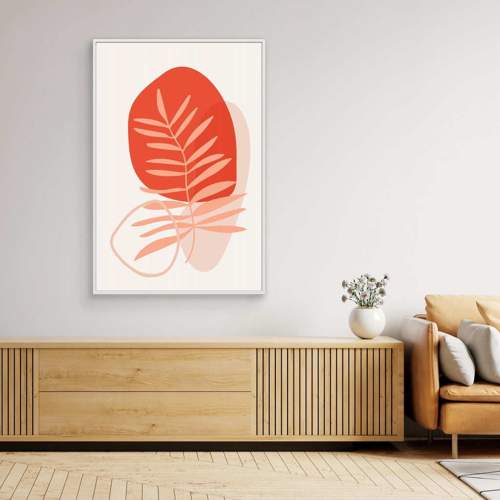 Abstract Botanical Boho Leaves 63 by Dina Dankers Canvas