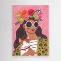 Cat Lady by Caroline Bonne Müller Canvas