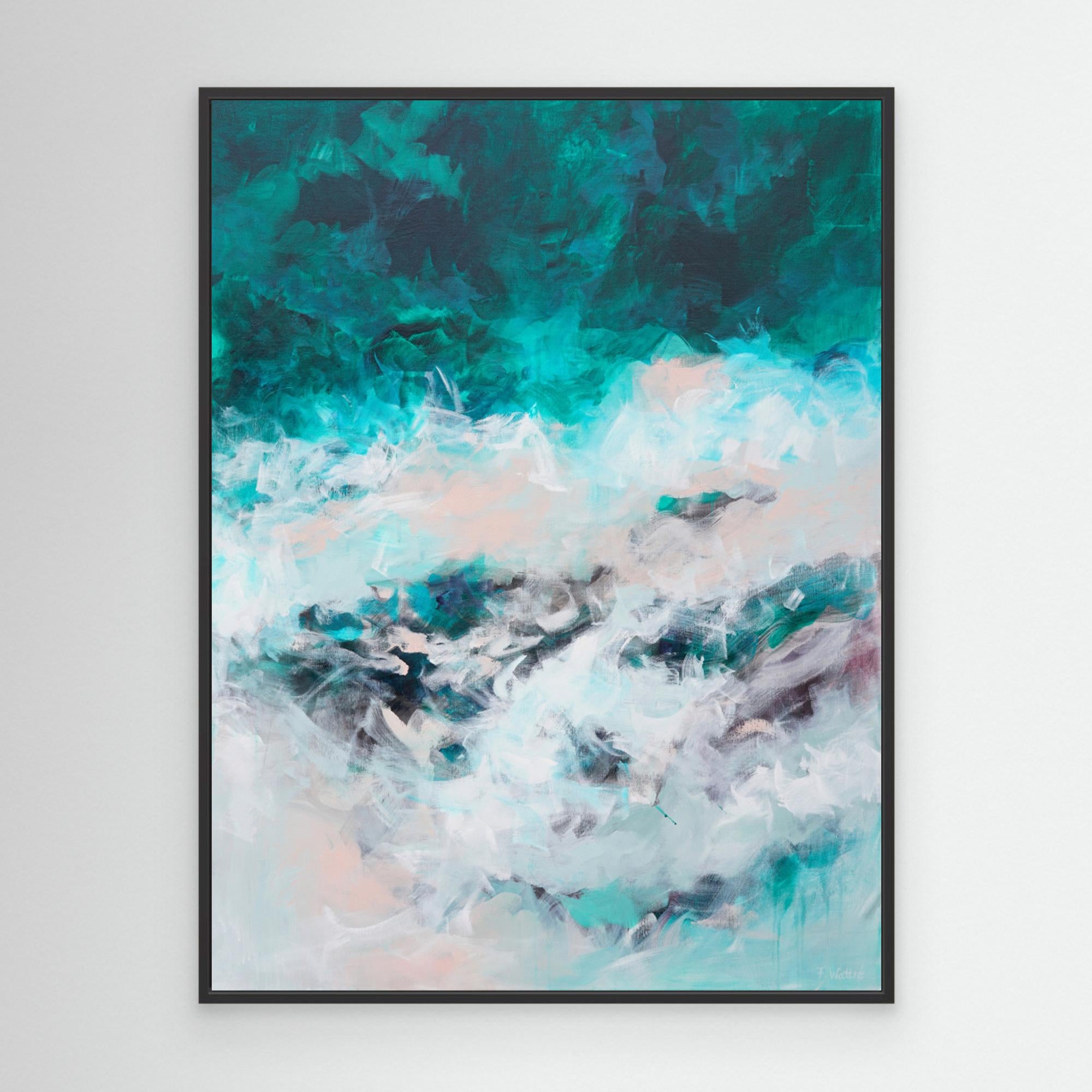 The Sound of the Sea by Françoise Wattré Canvas