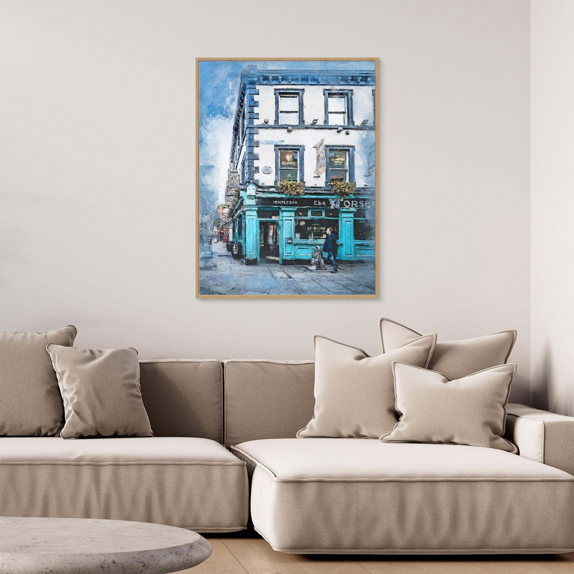 Dublin City Watercolor Art Ireland (17) by Justyna Jaszke