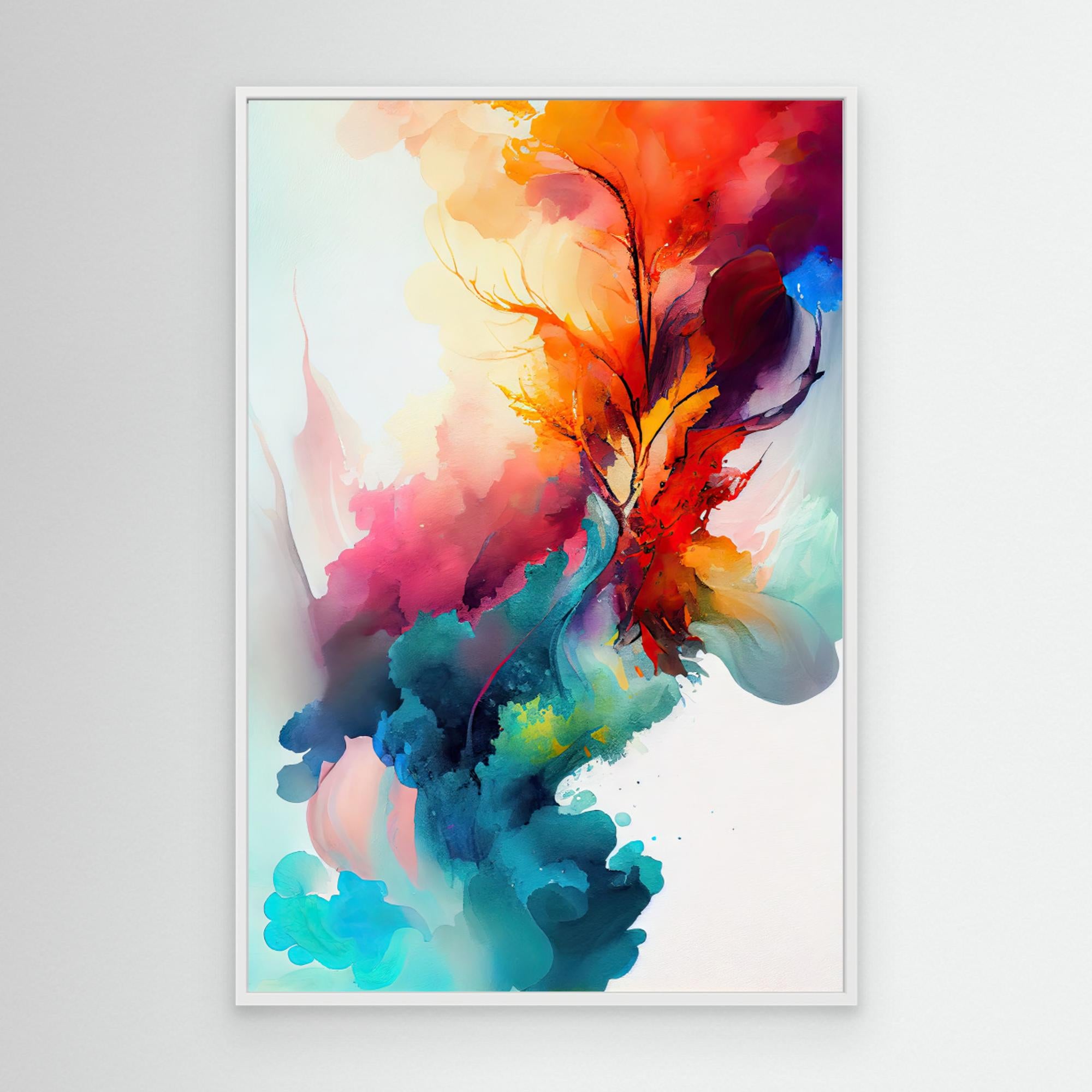 Flaming trees by Mauro Canvas