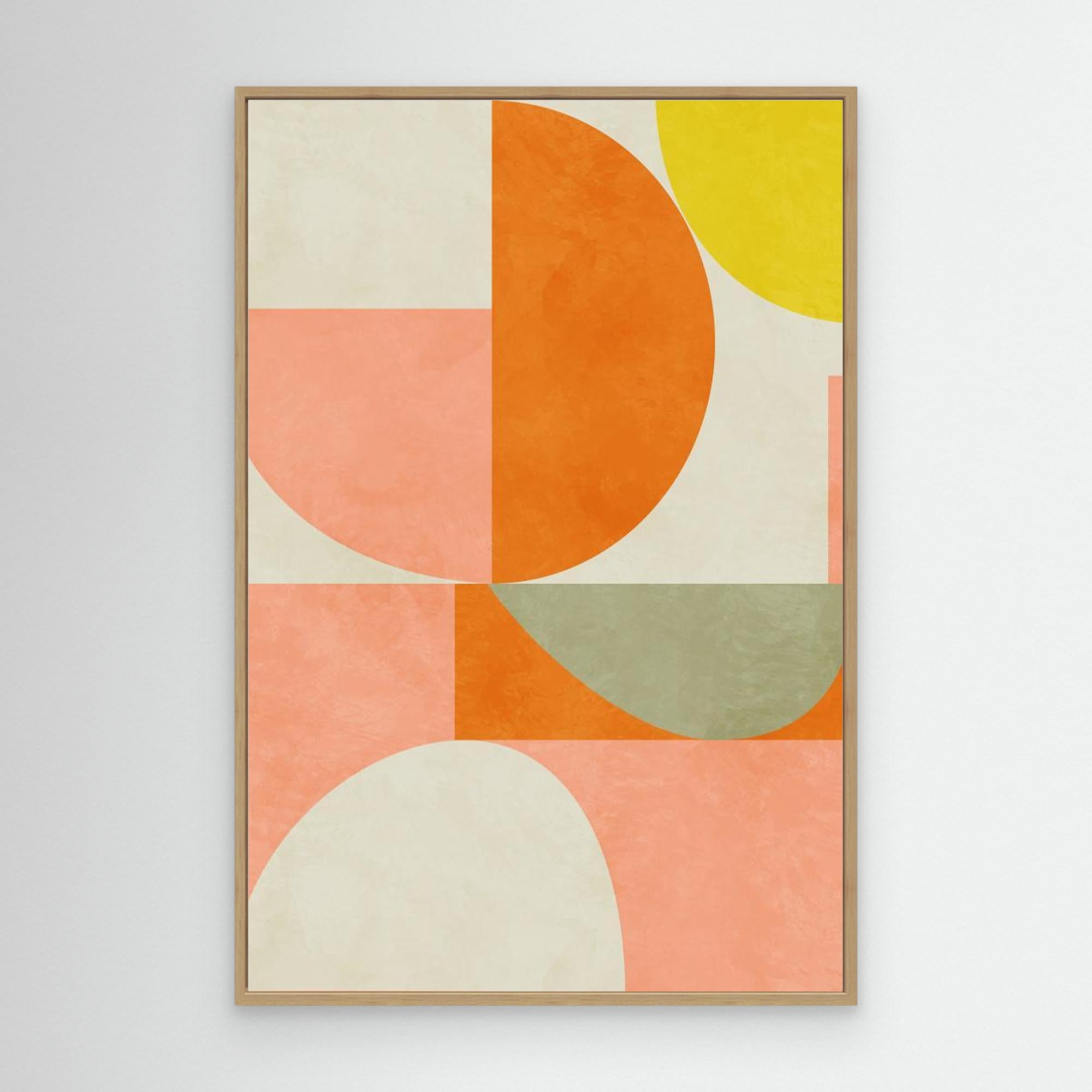 Summer Circles22 3 V by Ana Rut Bre Canvas