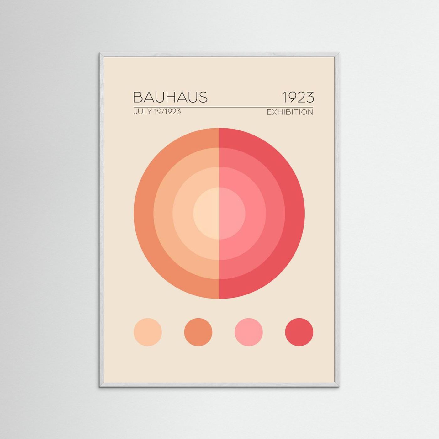 Bauhaus Pembe Daire by Emel Tunaboylu Fine Art Paper 