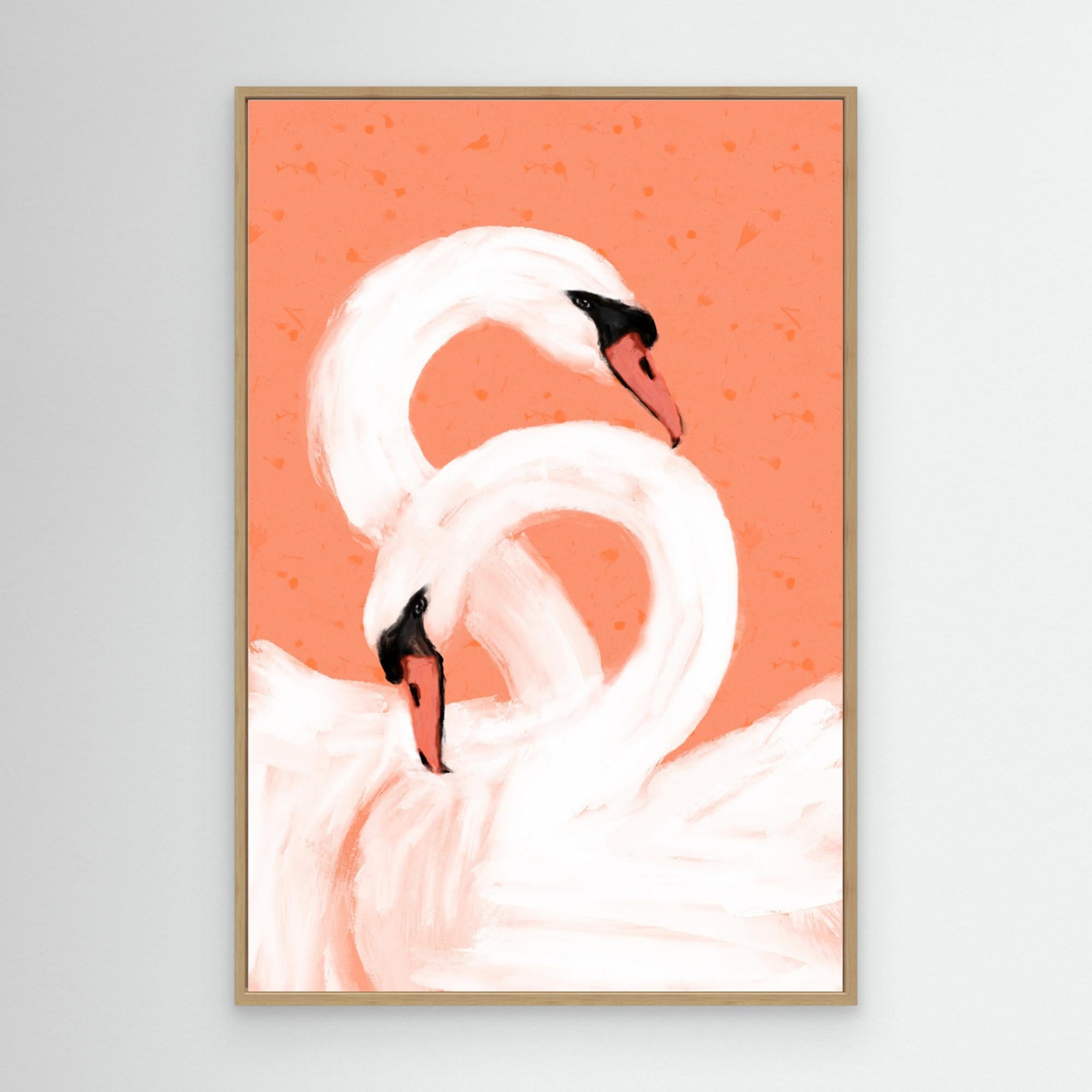 Swans by Treechild Canvas
