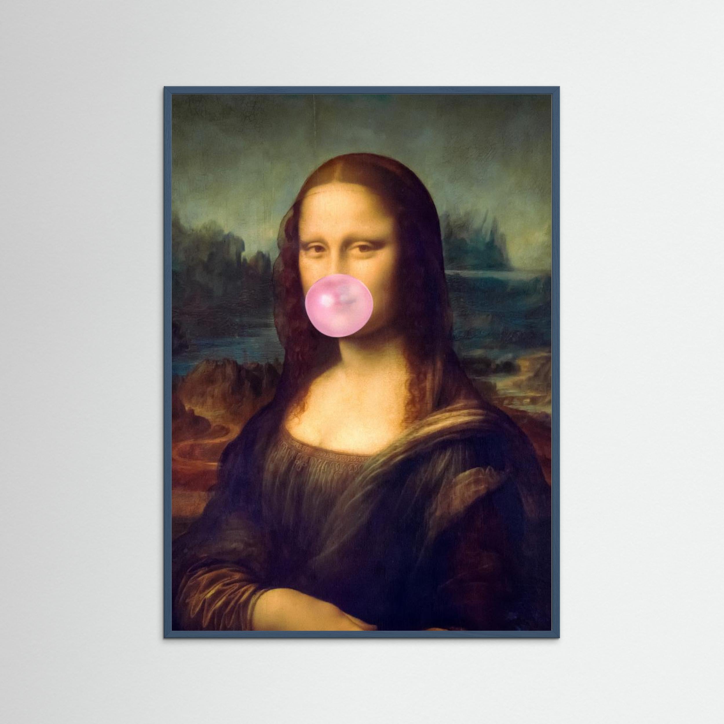 Mona Lisa Bubble Gum by Taudalpoi Fine Art Paper 