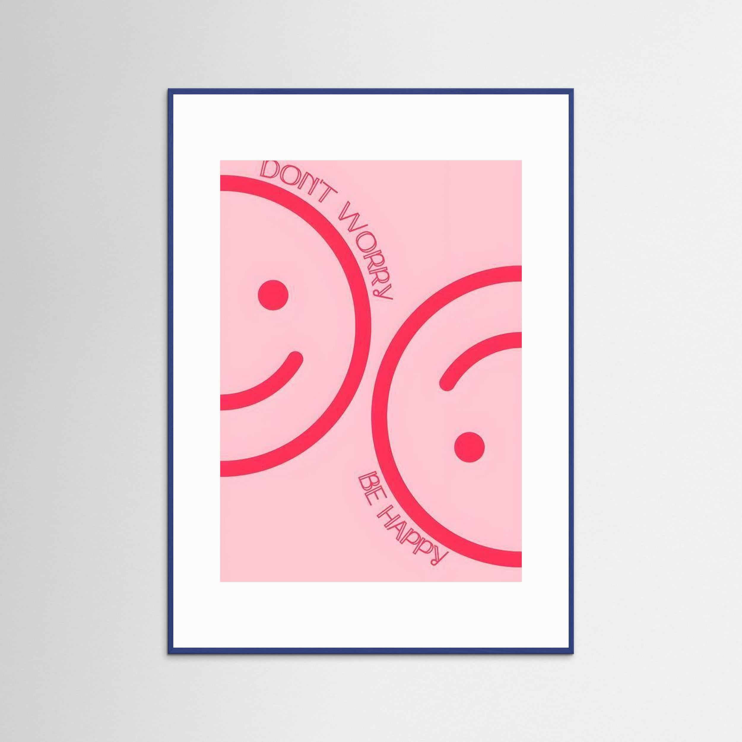 Don't worry, be happy by Natty Jaxx The Frame Gain Fine Art Paper 