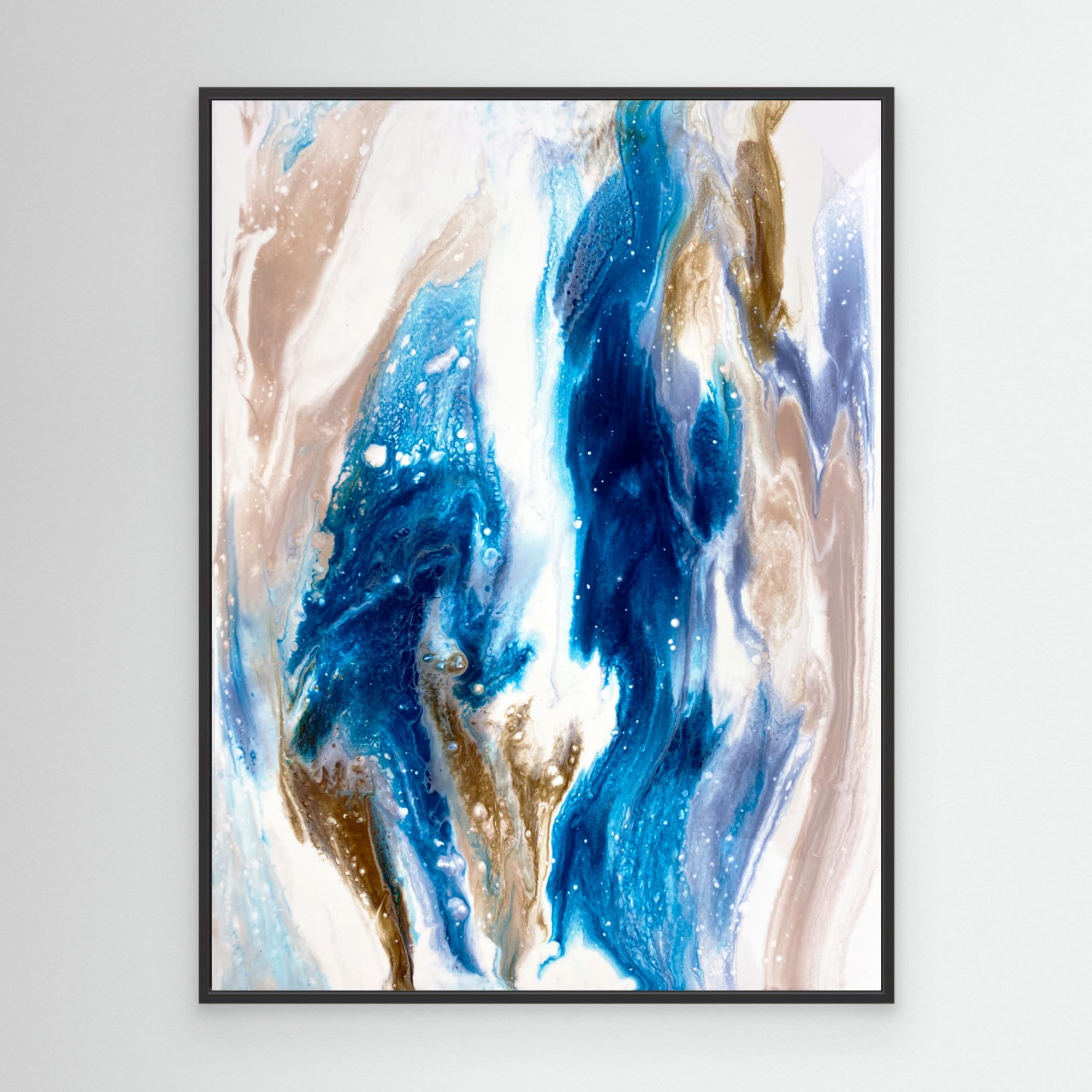 Sapphire Wave by Alyson Storms Canvas