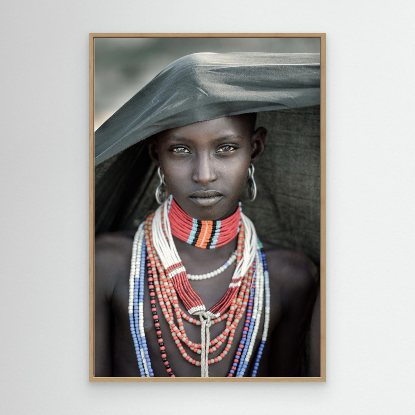 Arbore tribes girl by Trevor Cole Canvas