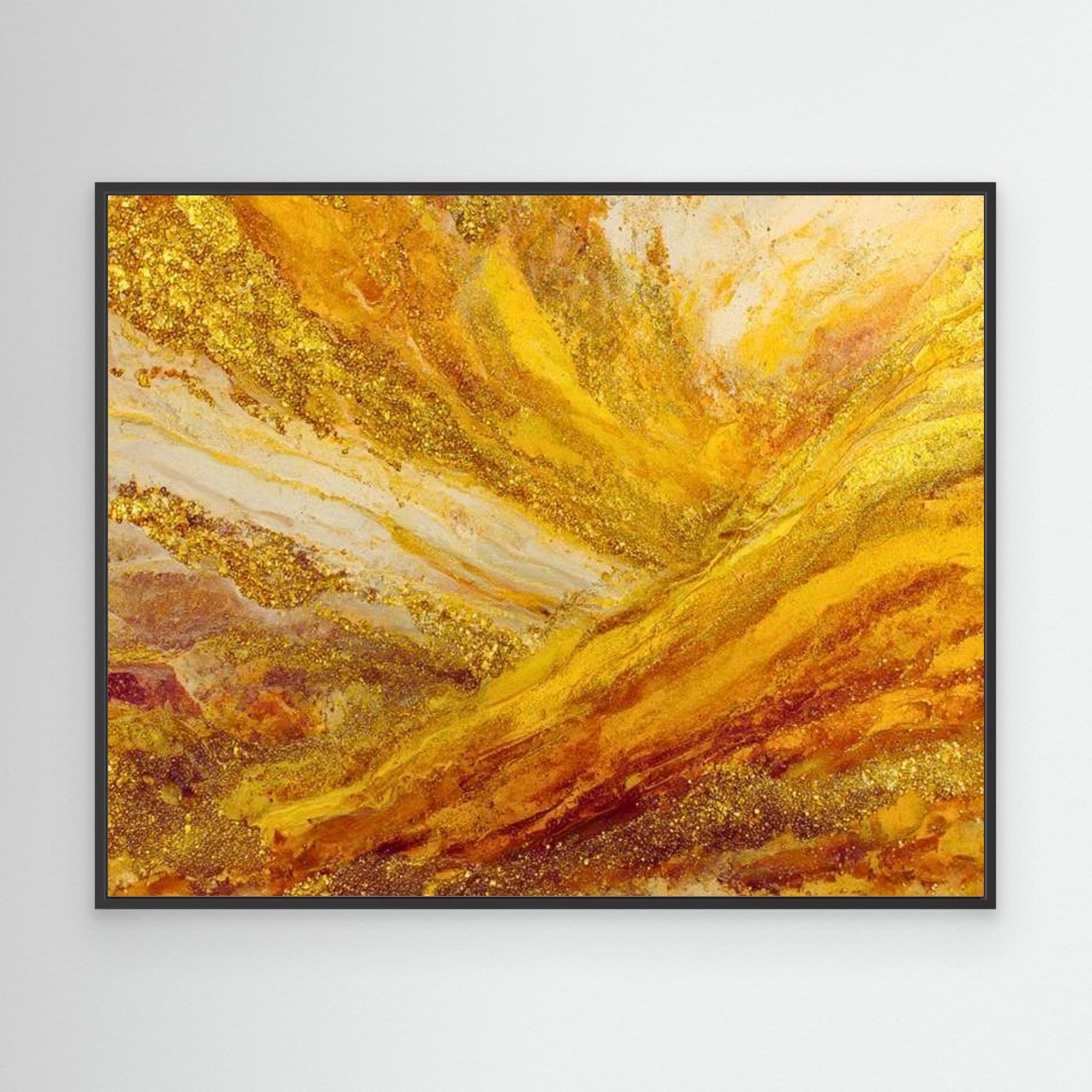 Forever Gold No.2 By Natty Jaxxx The Frame Gain Canvas