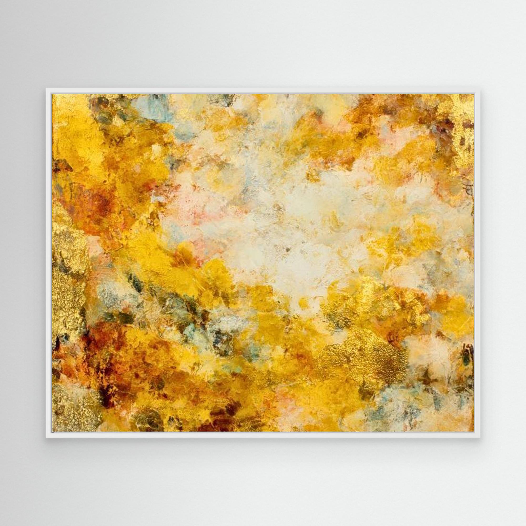 Forever Gold No.1 by Natty Jaxxx The Frame gain Canvas