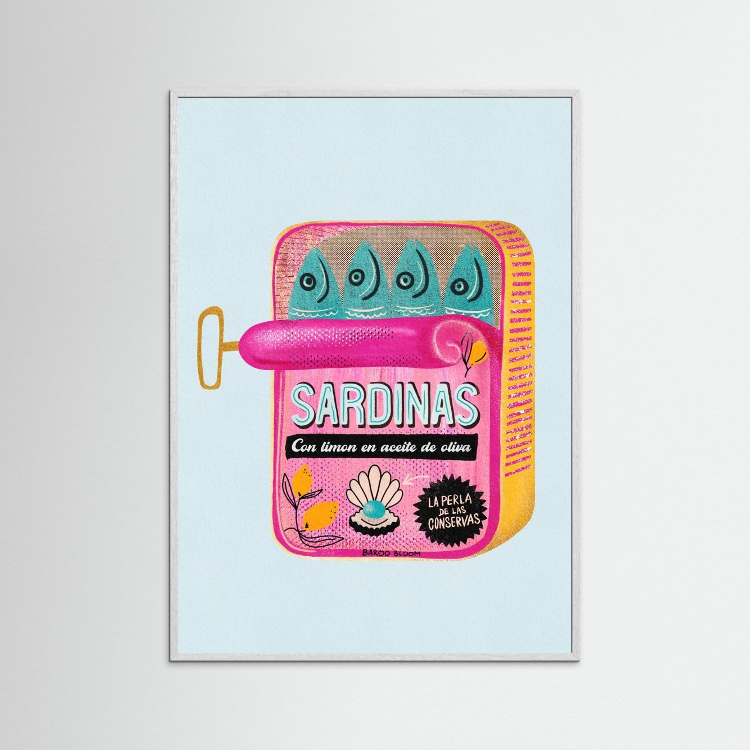 Sardines Tin Can by Baroo Bloom Fine Art Paper 