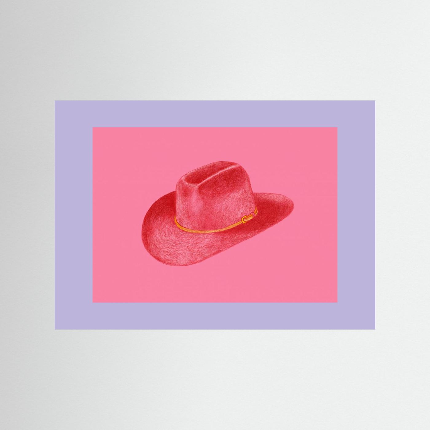 Red Stetson On Pink by Anyone Can Yeehaw