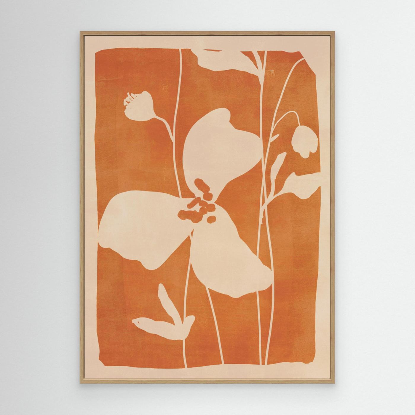 Abstract Minimal Flowers 4 by Thing Design Canvas