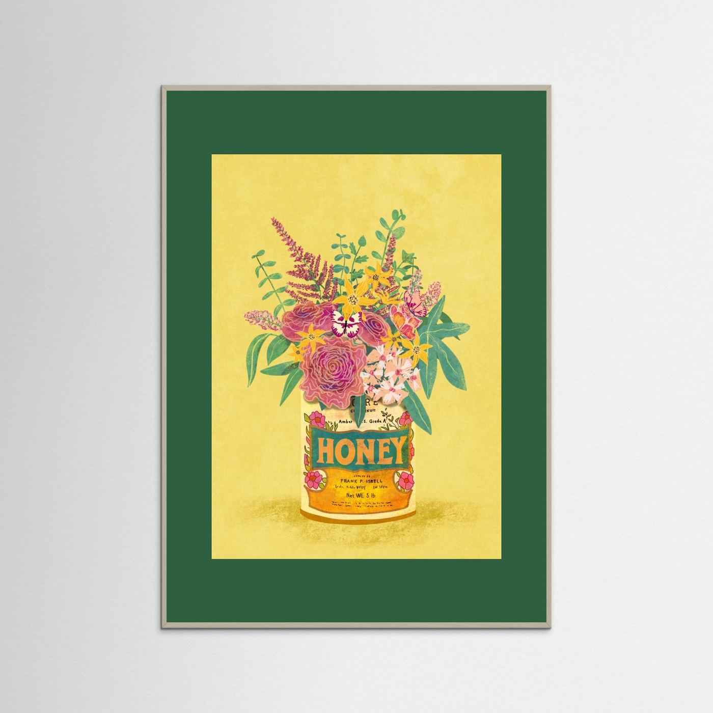 Flowers In a vintage Honey Can by Raissa Oltmanns Fine Art Paper 