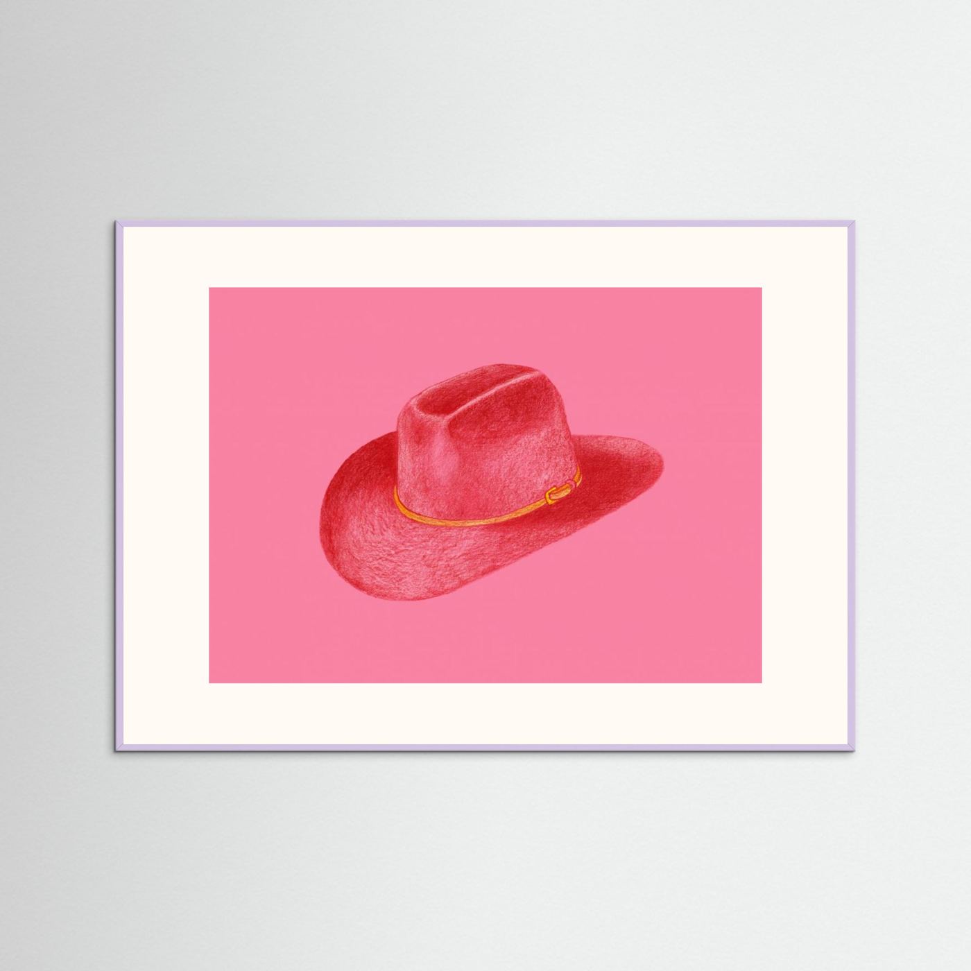 Red Stetson On Pink by Anyone Can Yeehaw