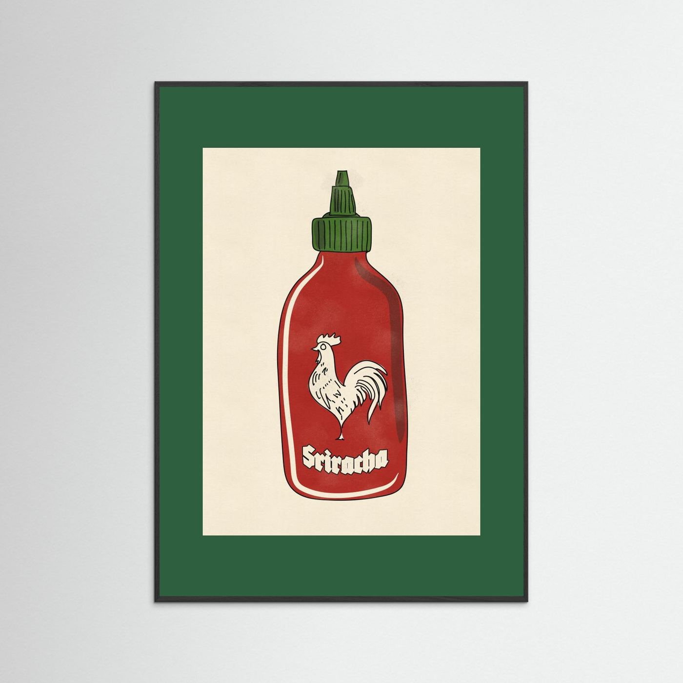 Rooster Hot Sauce by Nicholas Fine Art Paper 